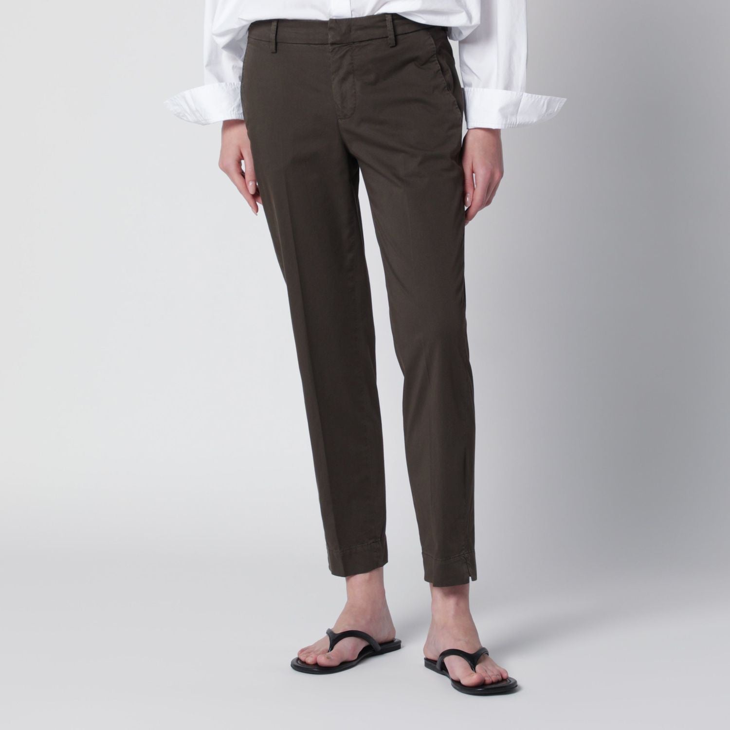 Brown Cotton Trousers