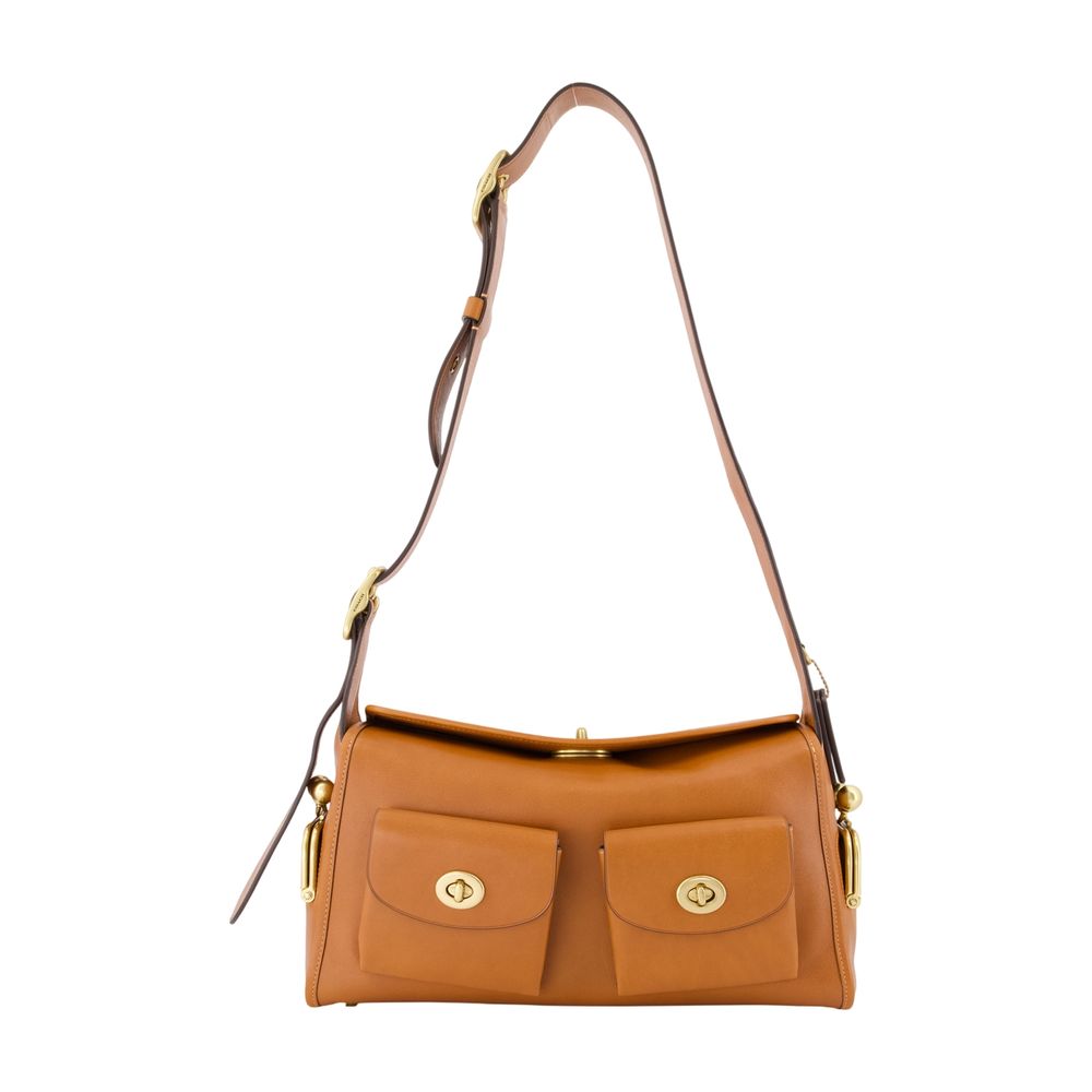 The Originals Turnlock Haversack Shoulder Bag - - Leather - Brown
