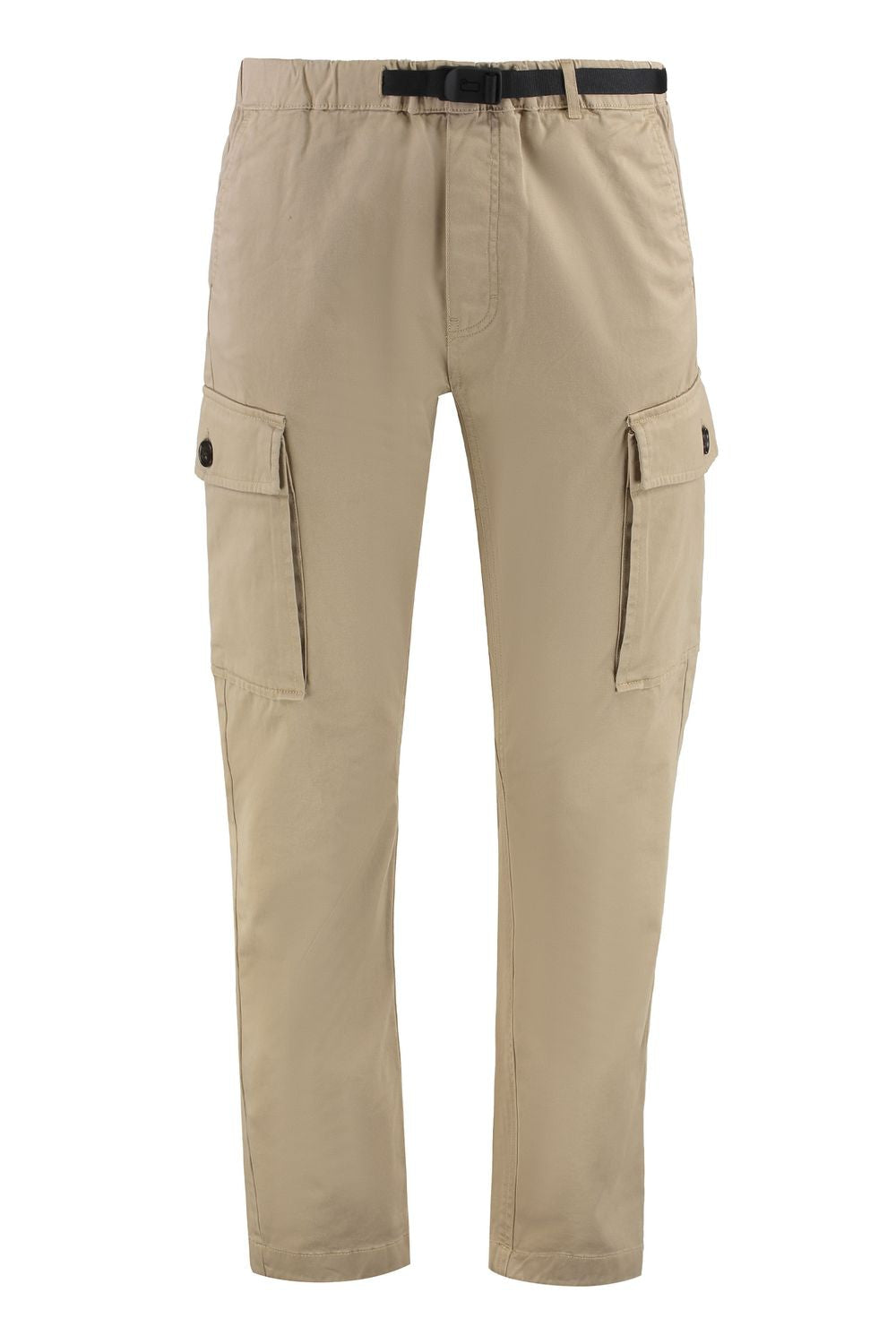 Belted Cotton Cargo-Trousers