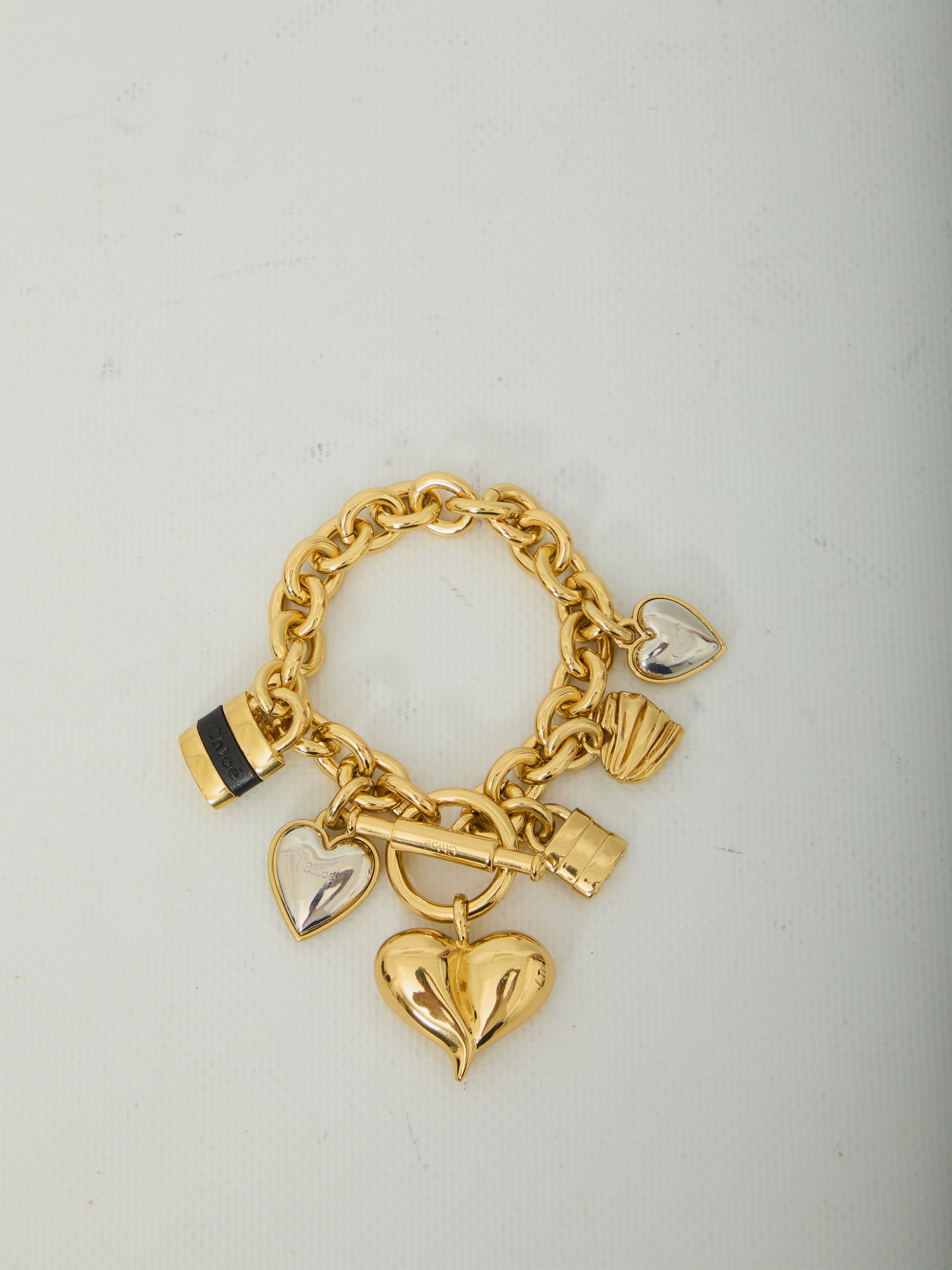 Paddington Heart-Pendant Bracelet