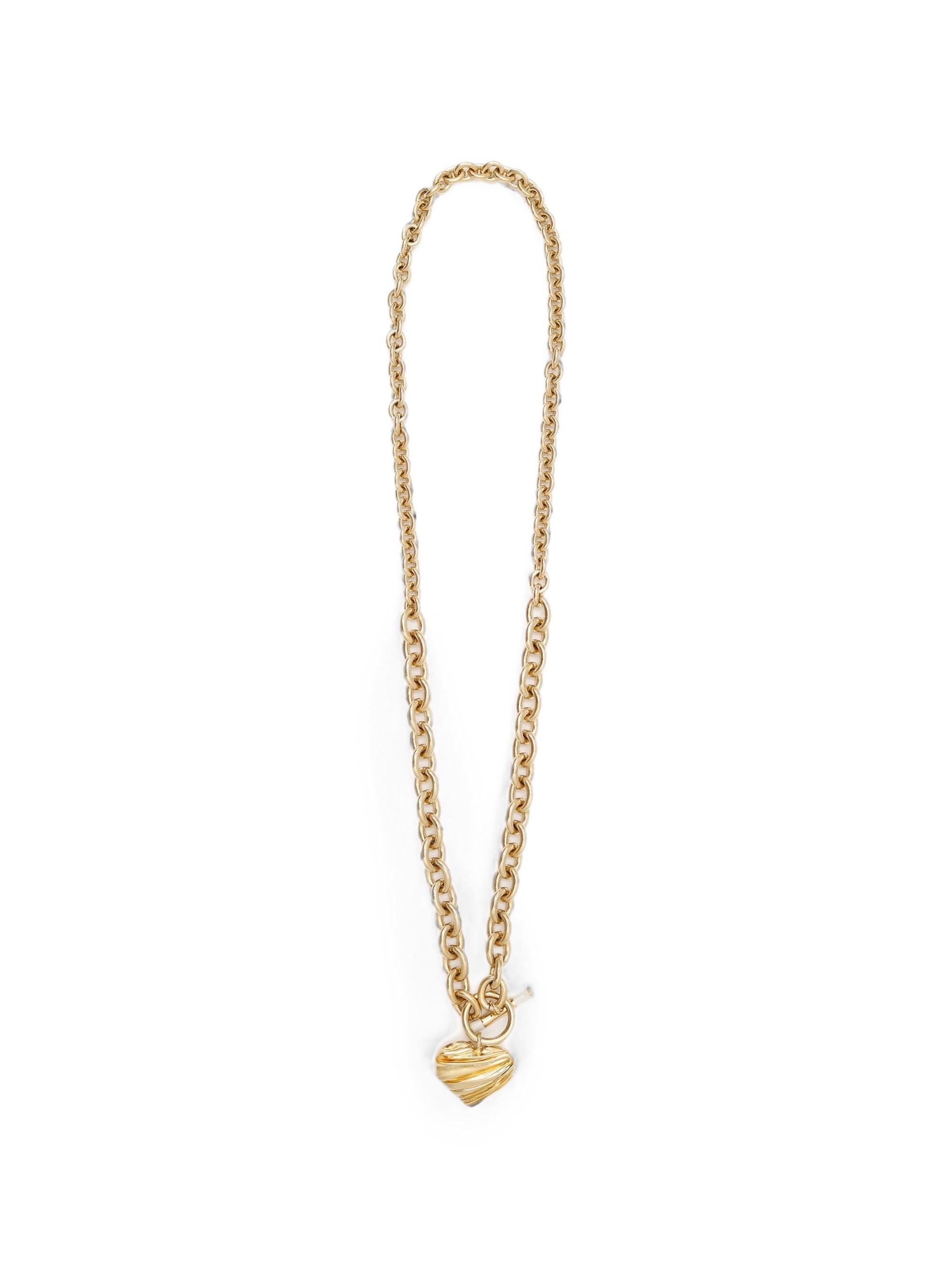 Heart-Pendant Chain Necklace