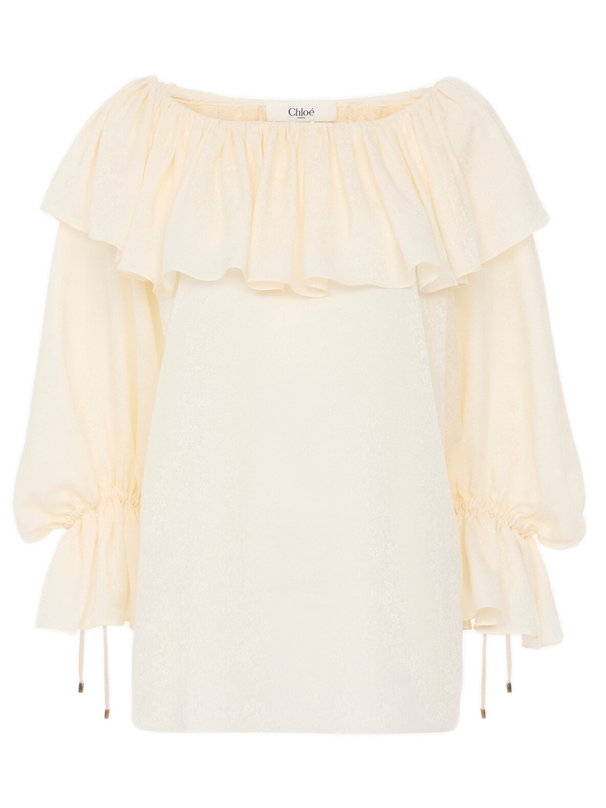 Cream Silk Blouse