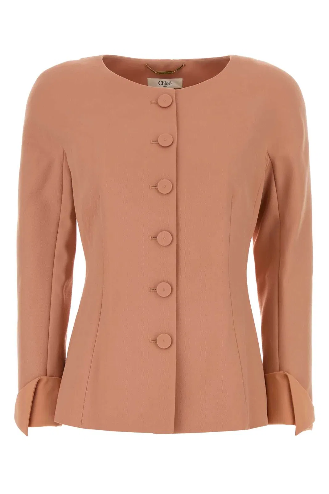 Antiqued Pink Wool Blazer