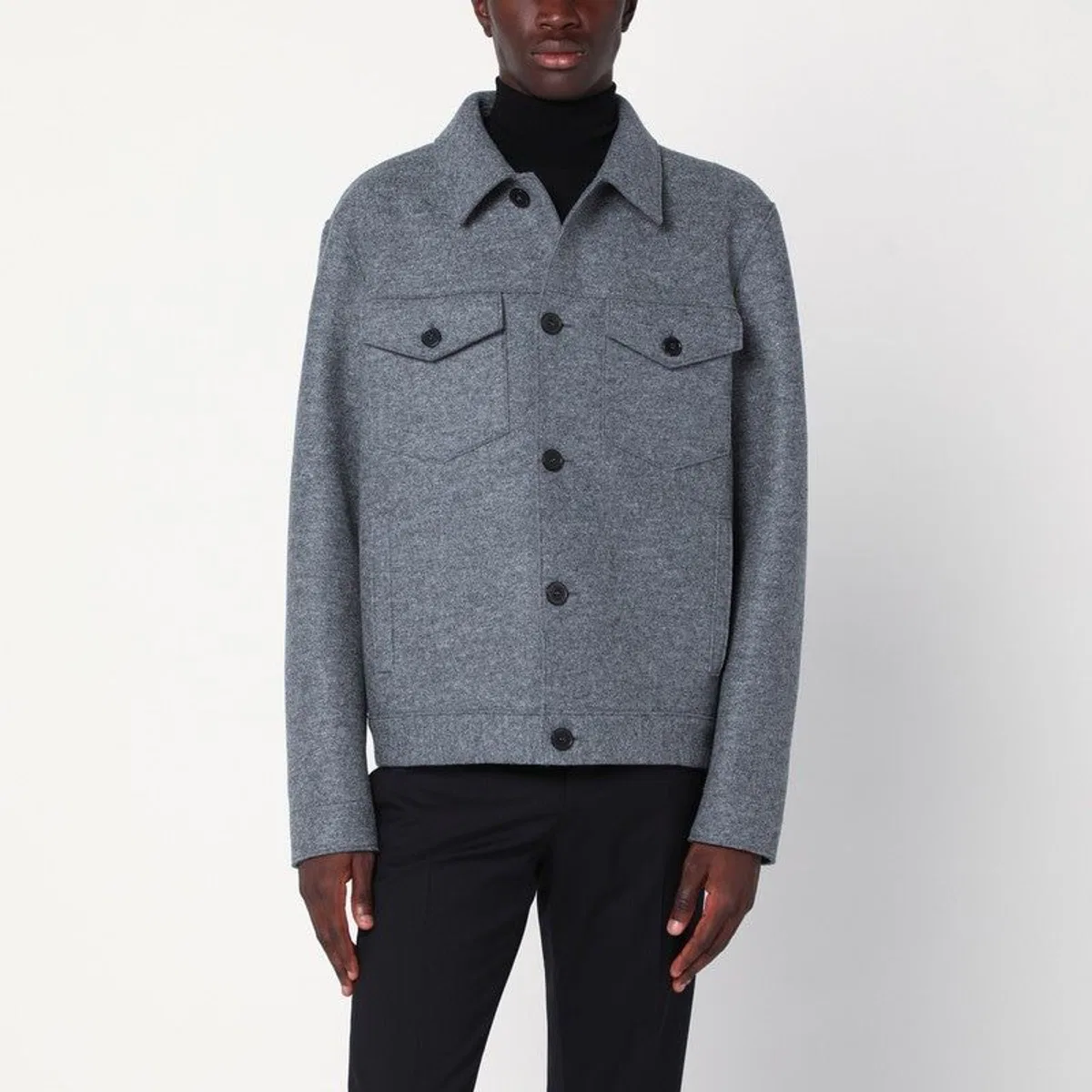 Light Grey Wool Jacket