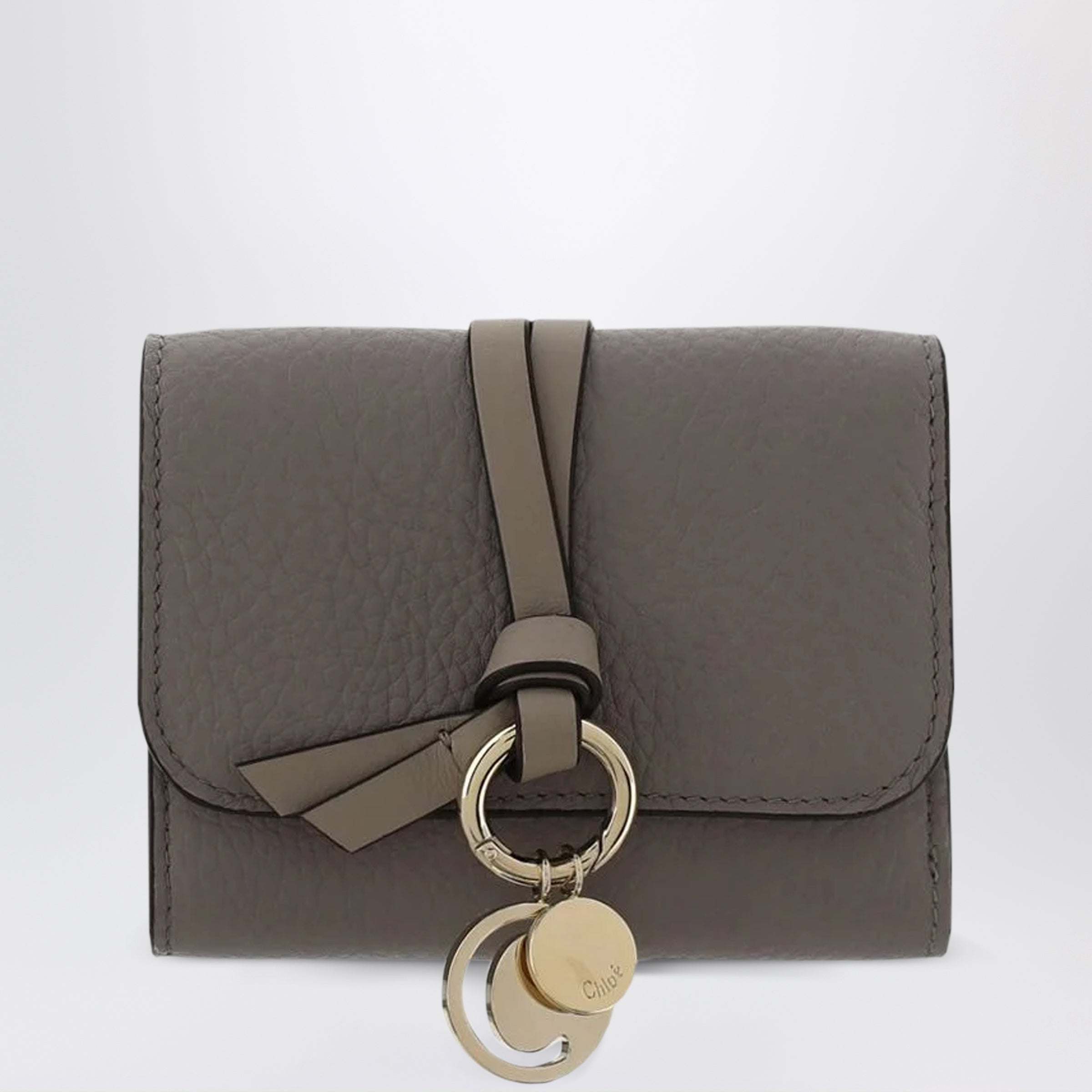 Small Alphabet Trifold Wallet Grey