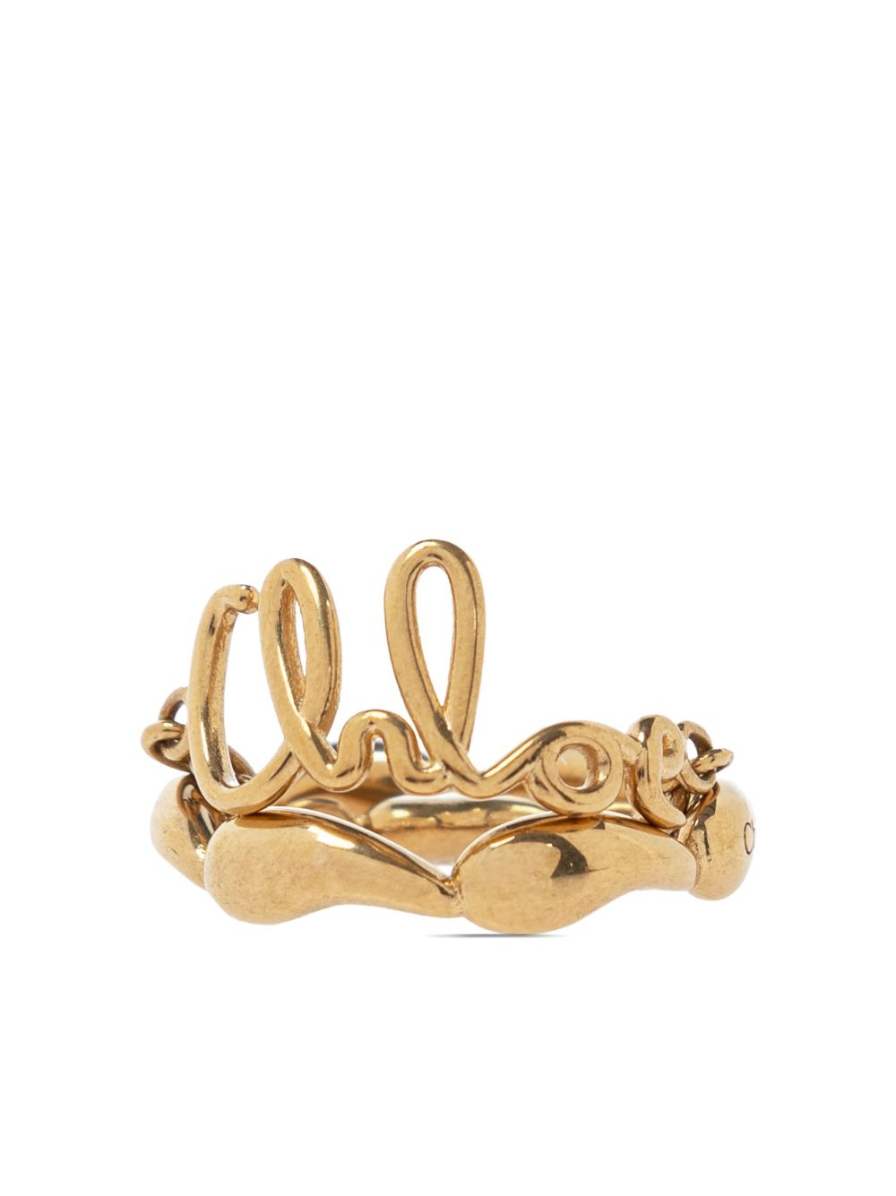 Vintage Gold Brass Ring