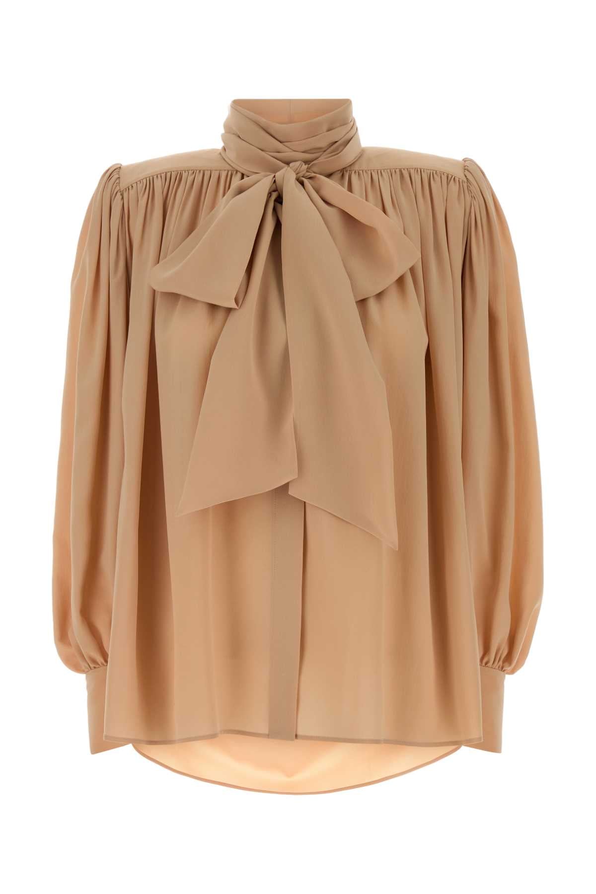 Powder Pink Crepe Blouse