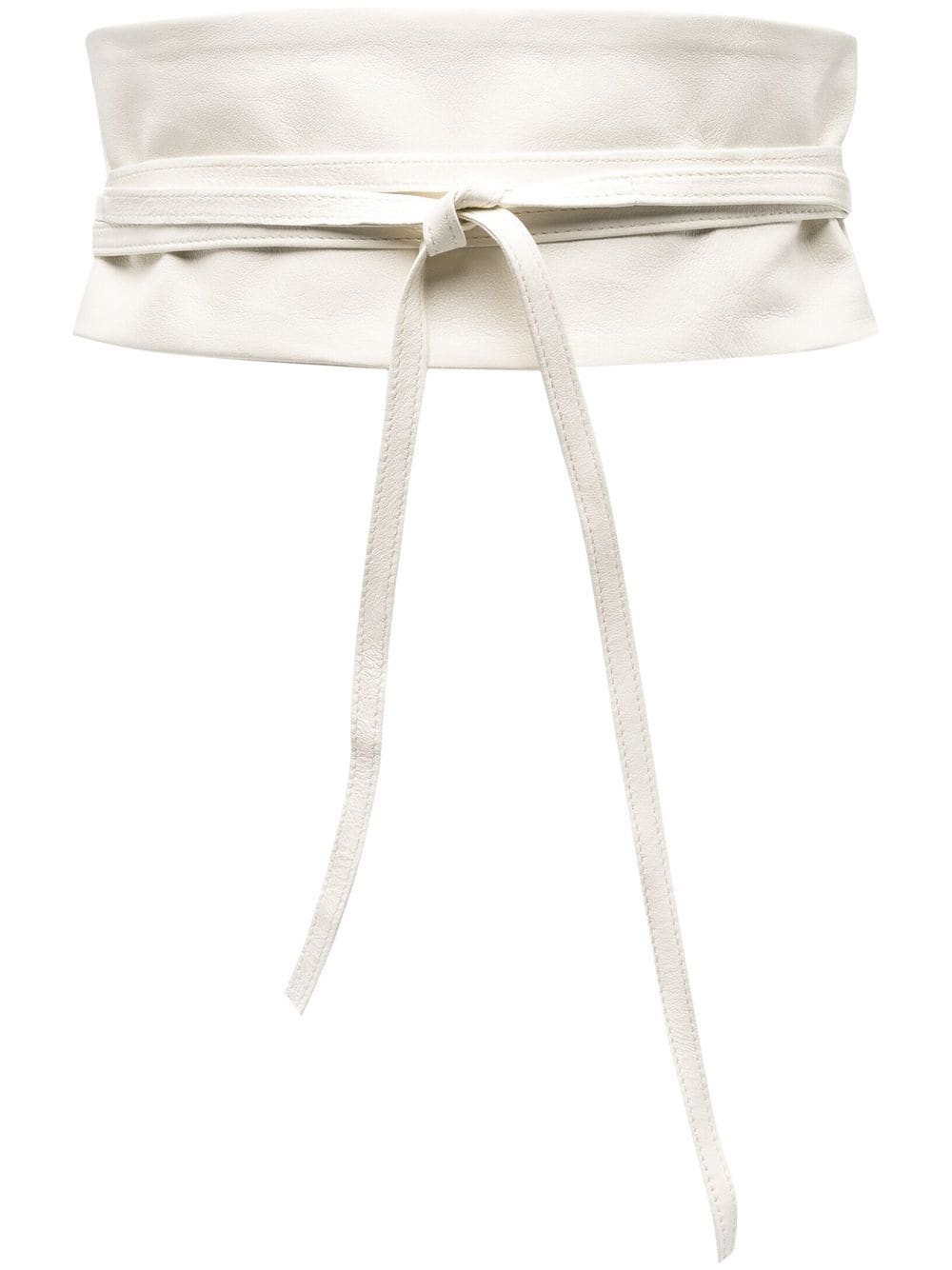 Geisha Tie-Fastening Leather Belt