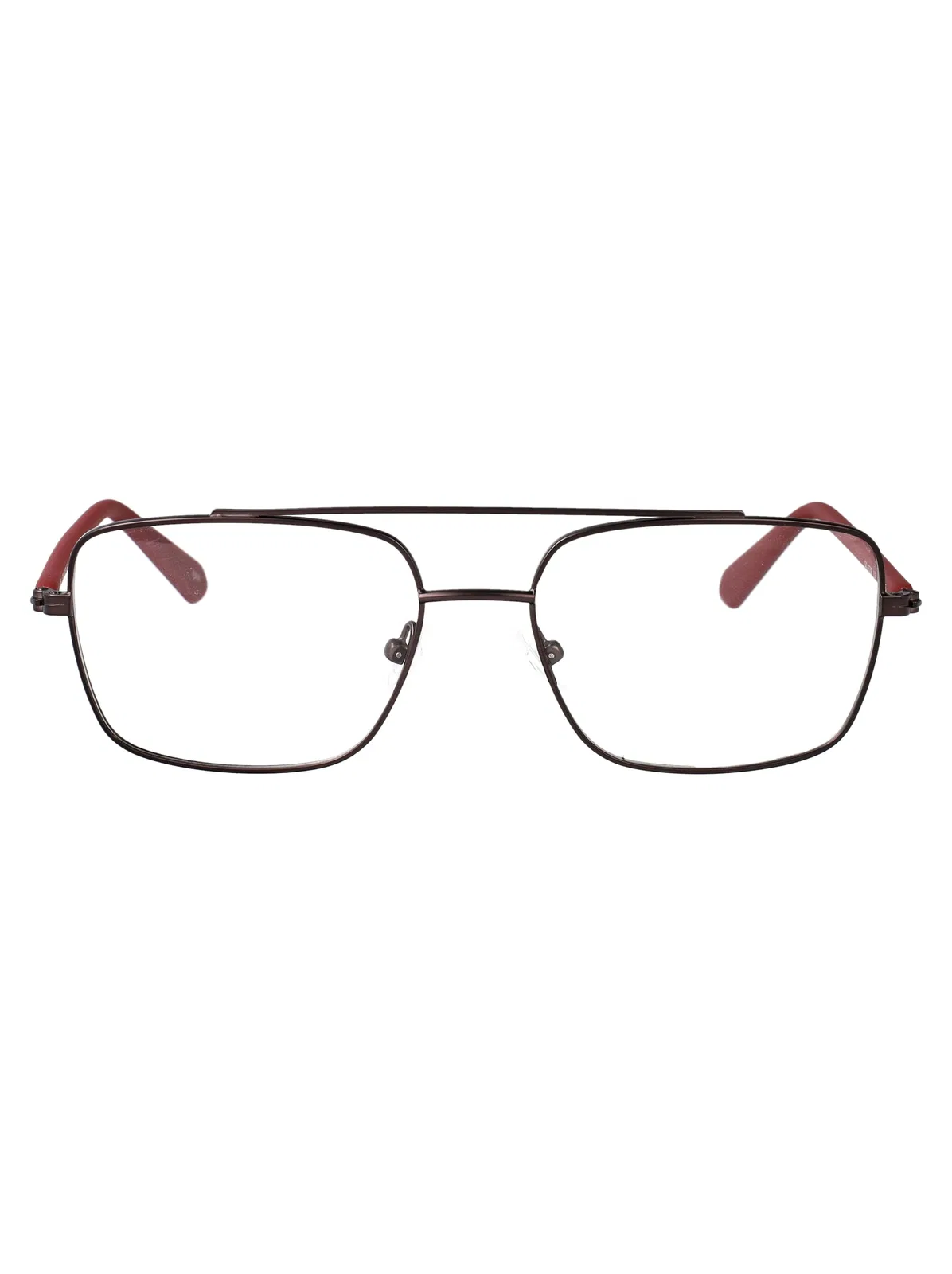 Matte Gunmetal/Oxblood Metal Glasses