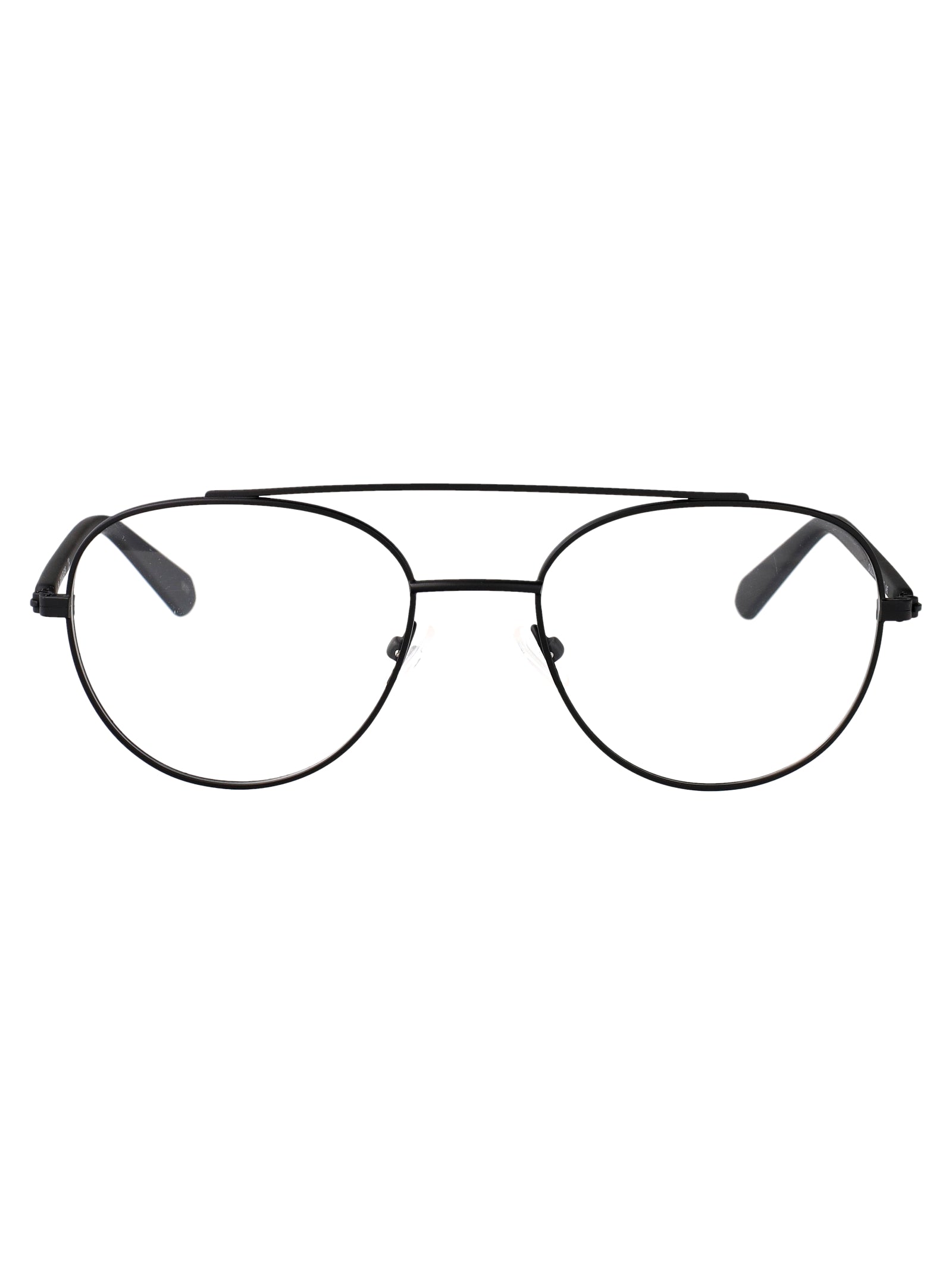 Matte Black Metal Glasses