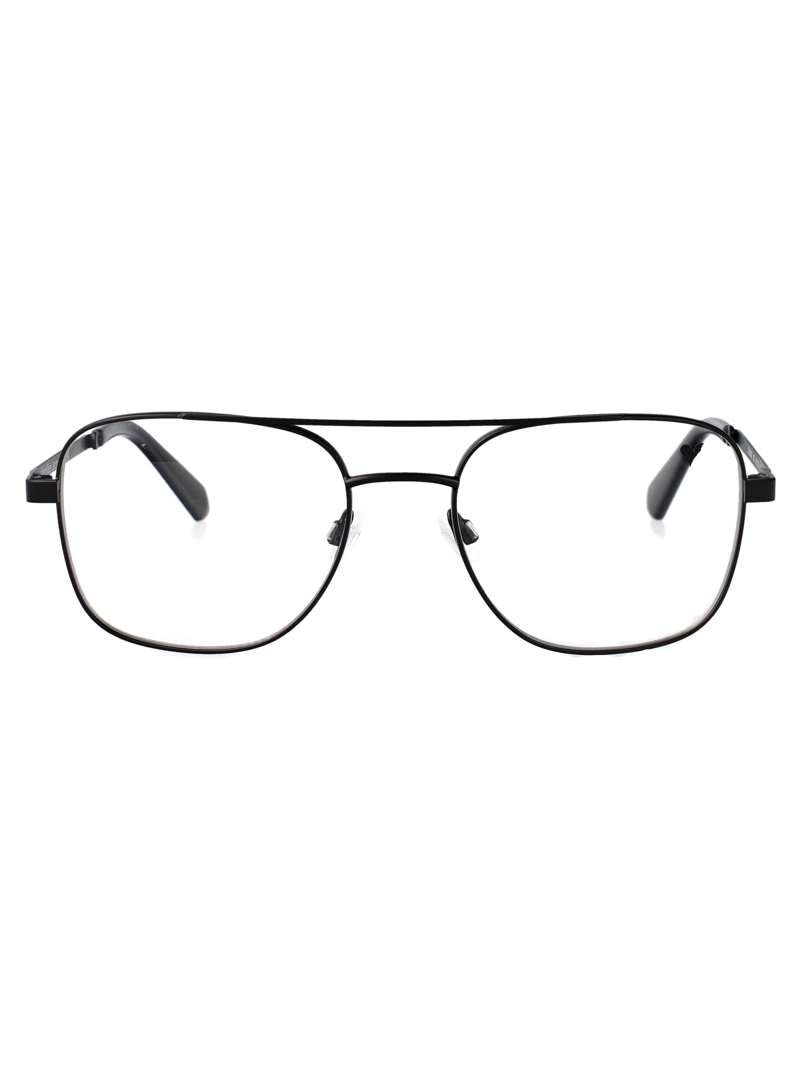 Matte Black Metal Glasses