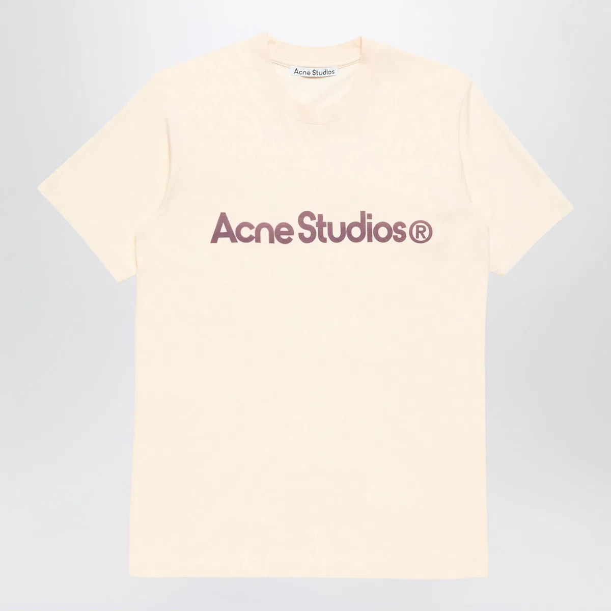 Acne Studios Graphic T-shirt Pale Pink In Neutral