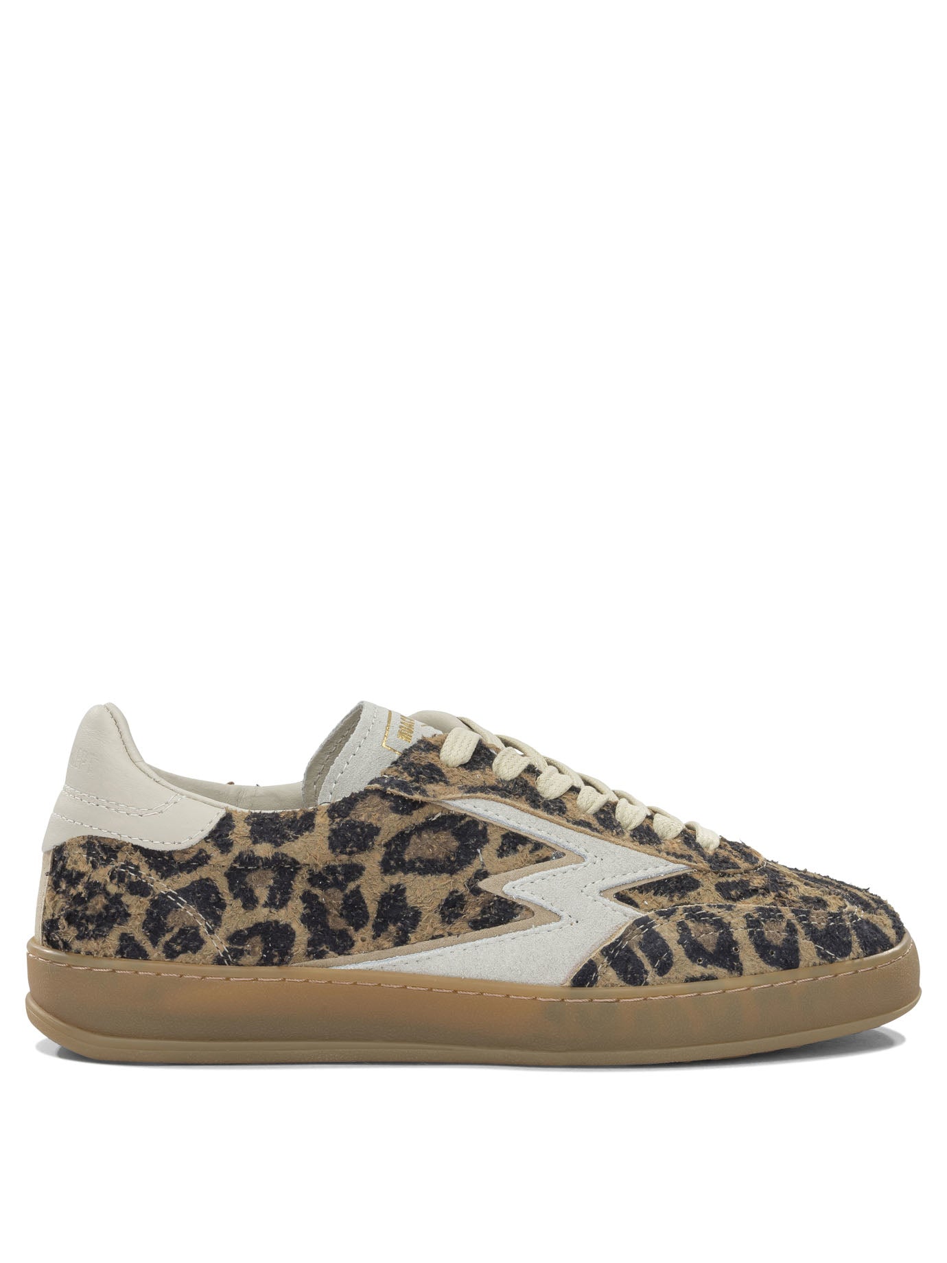 Beige Suede Leather Rubber Sneakers