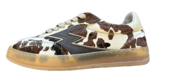 Brown Lateral Logo Sneakers