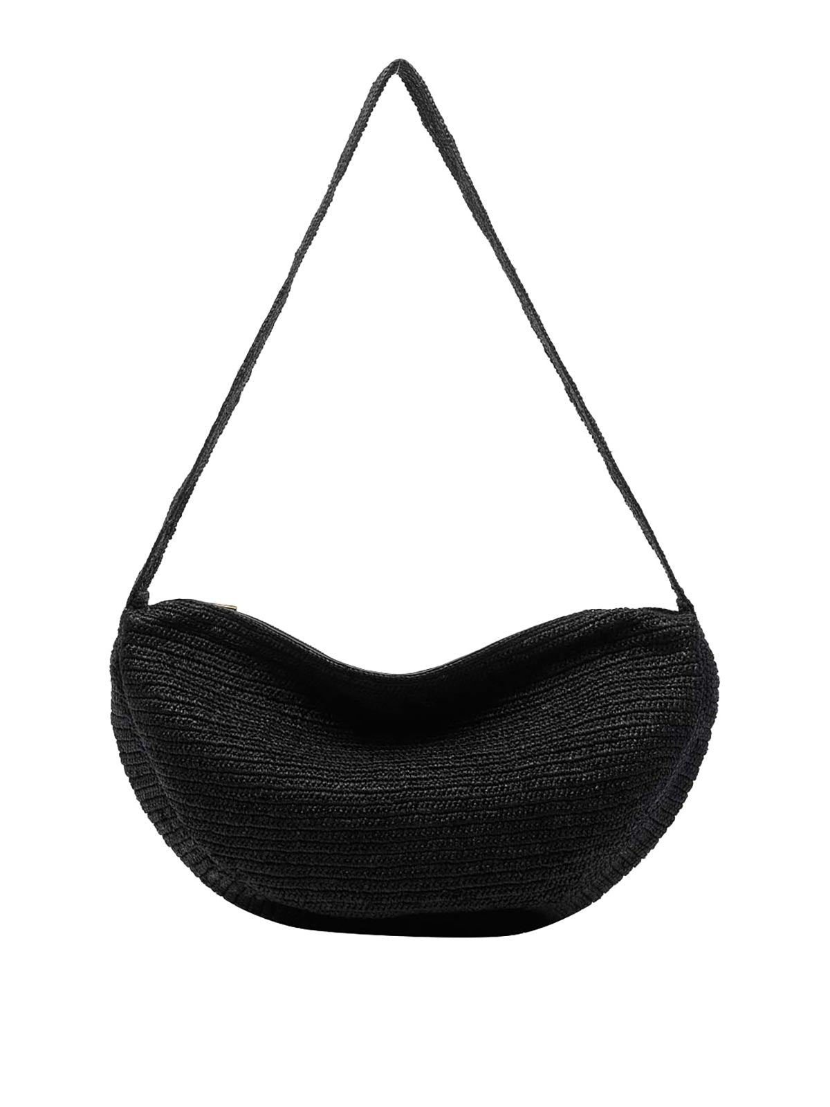 Black Clip Crossbody Bag