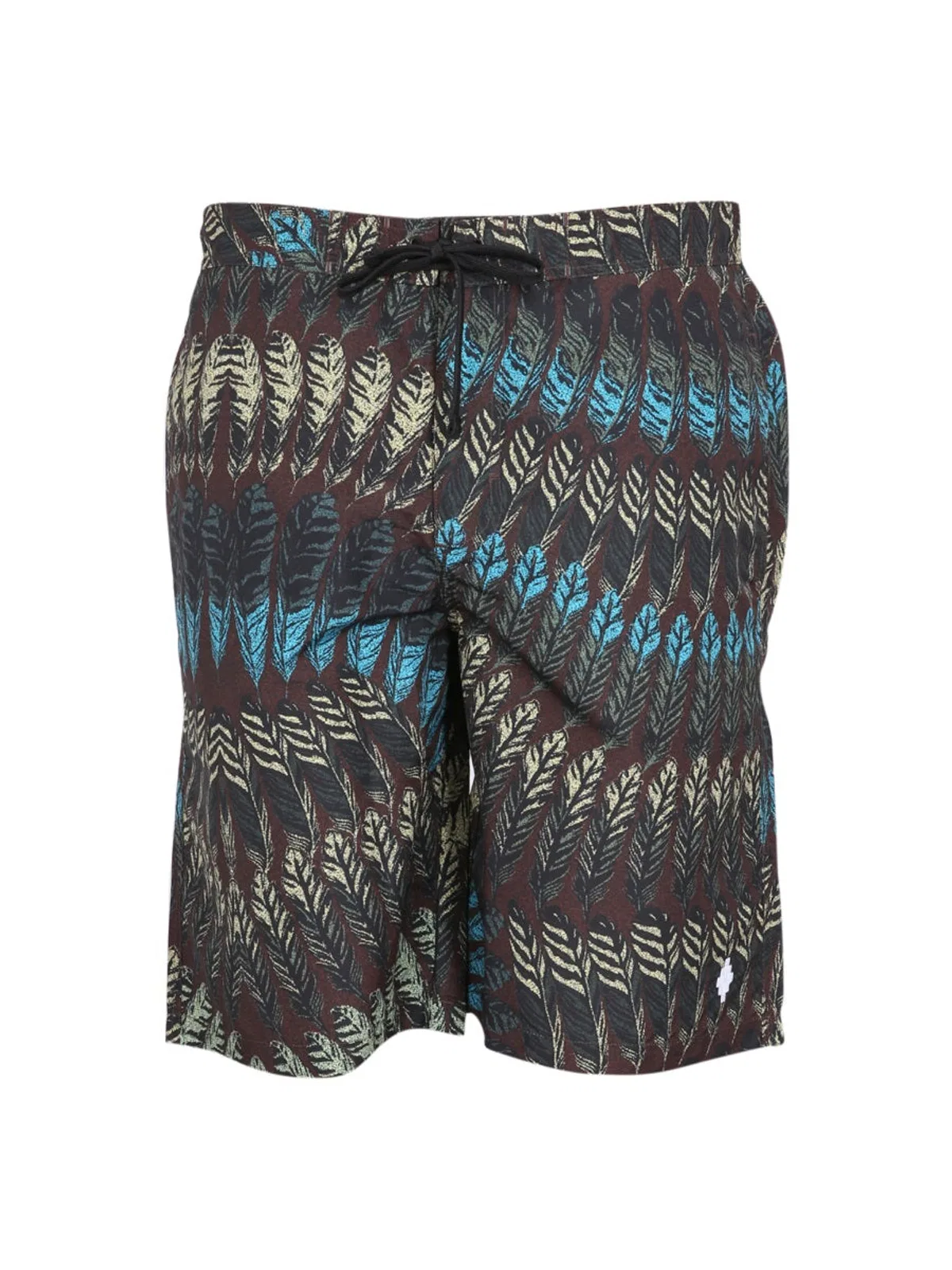 Logo Print Boxer Swimsuit