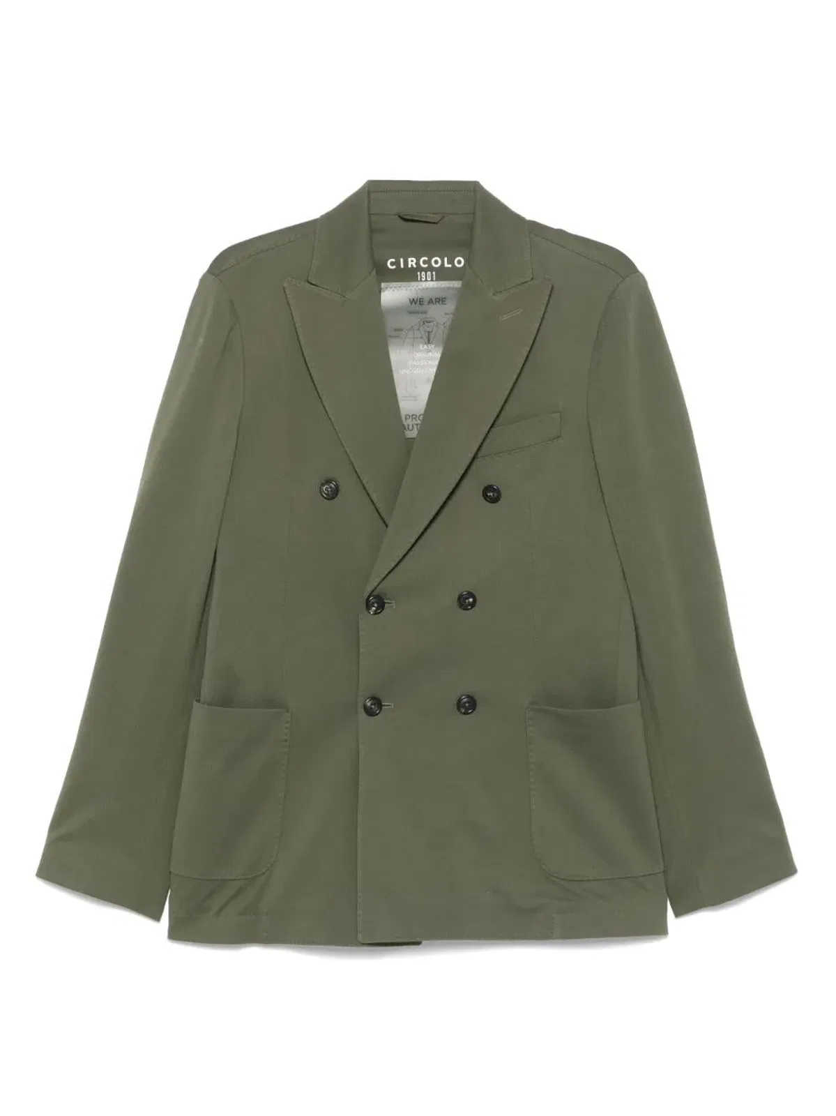 Cotton Double-Breasted Jacket