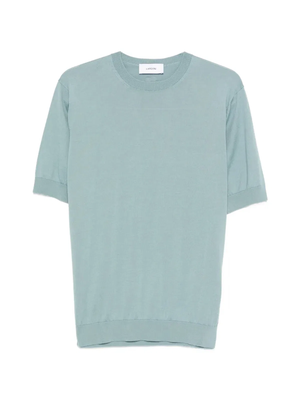 Lardini Fine-knit T-shirt In Blue