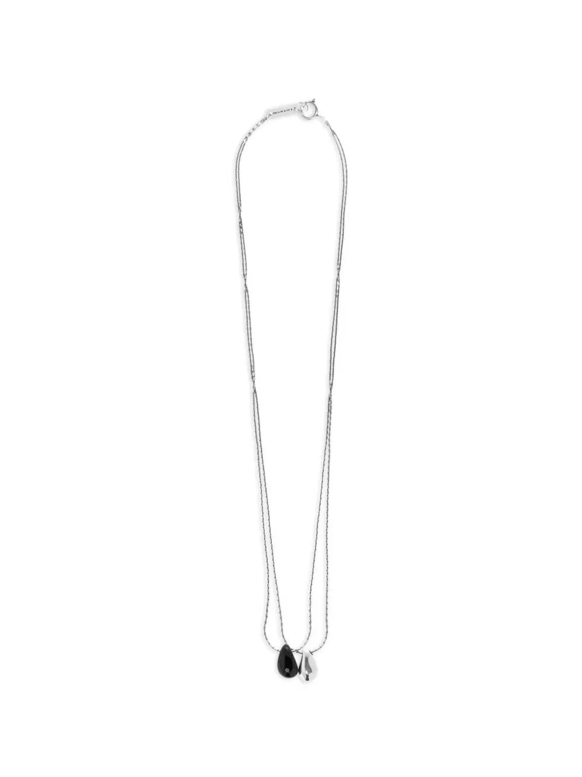 Black Silver Brass Necklace