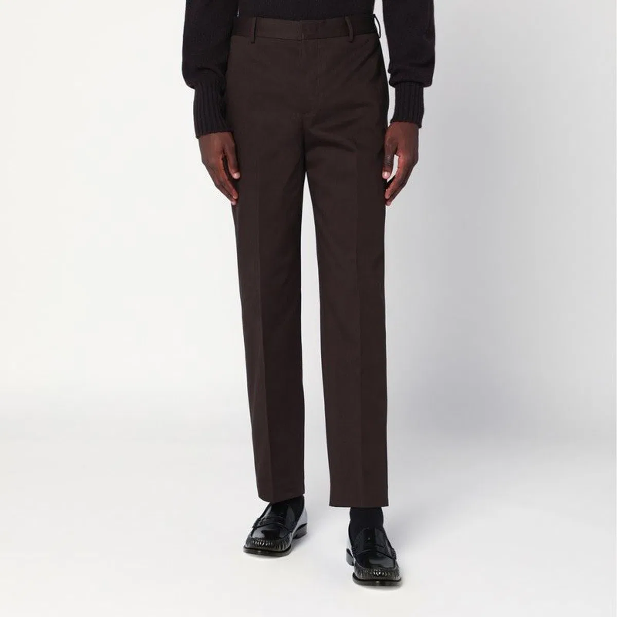 Brown Cotton Trousers