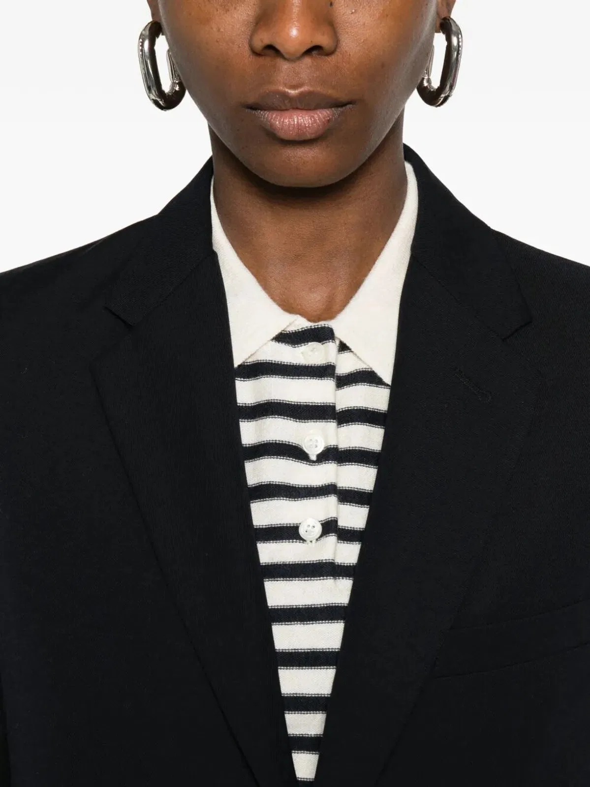 A.p.c. Wool Blend Single Breasted Tailored Blazer In Blue