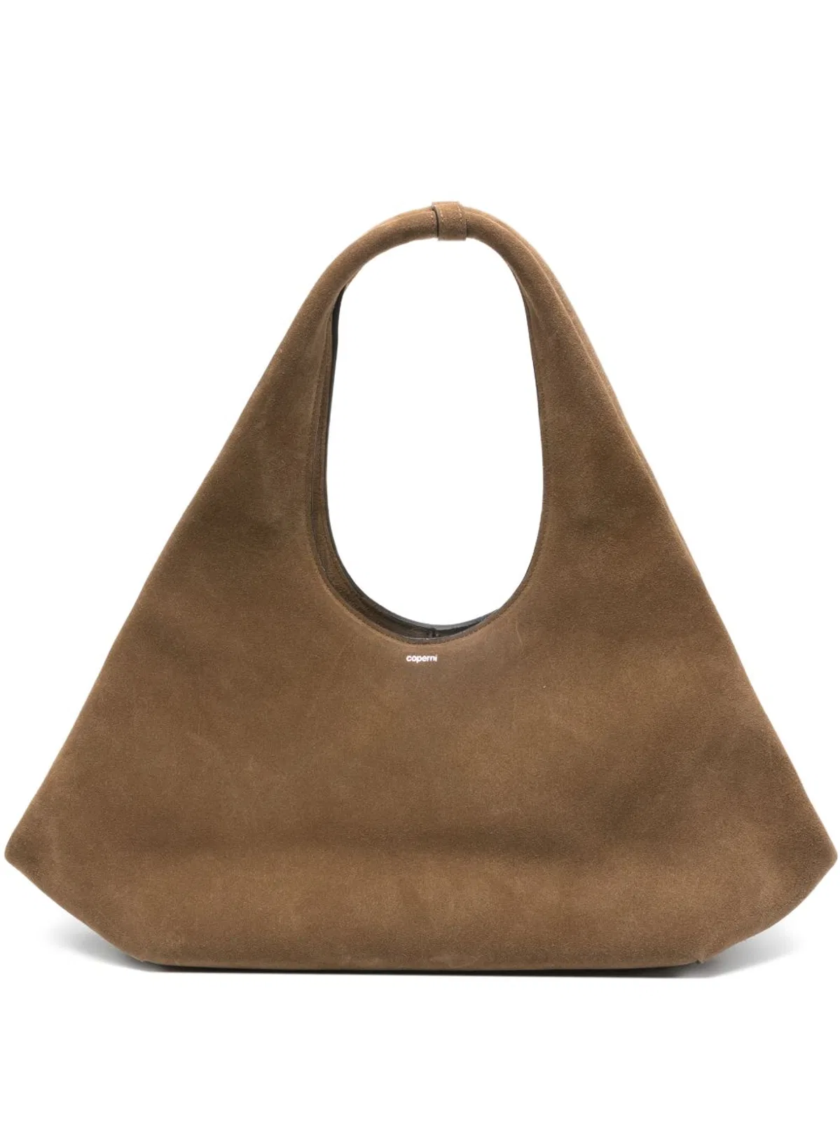 Coperni Dark Brown Logo Leather Bag