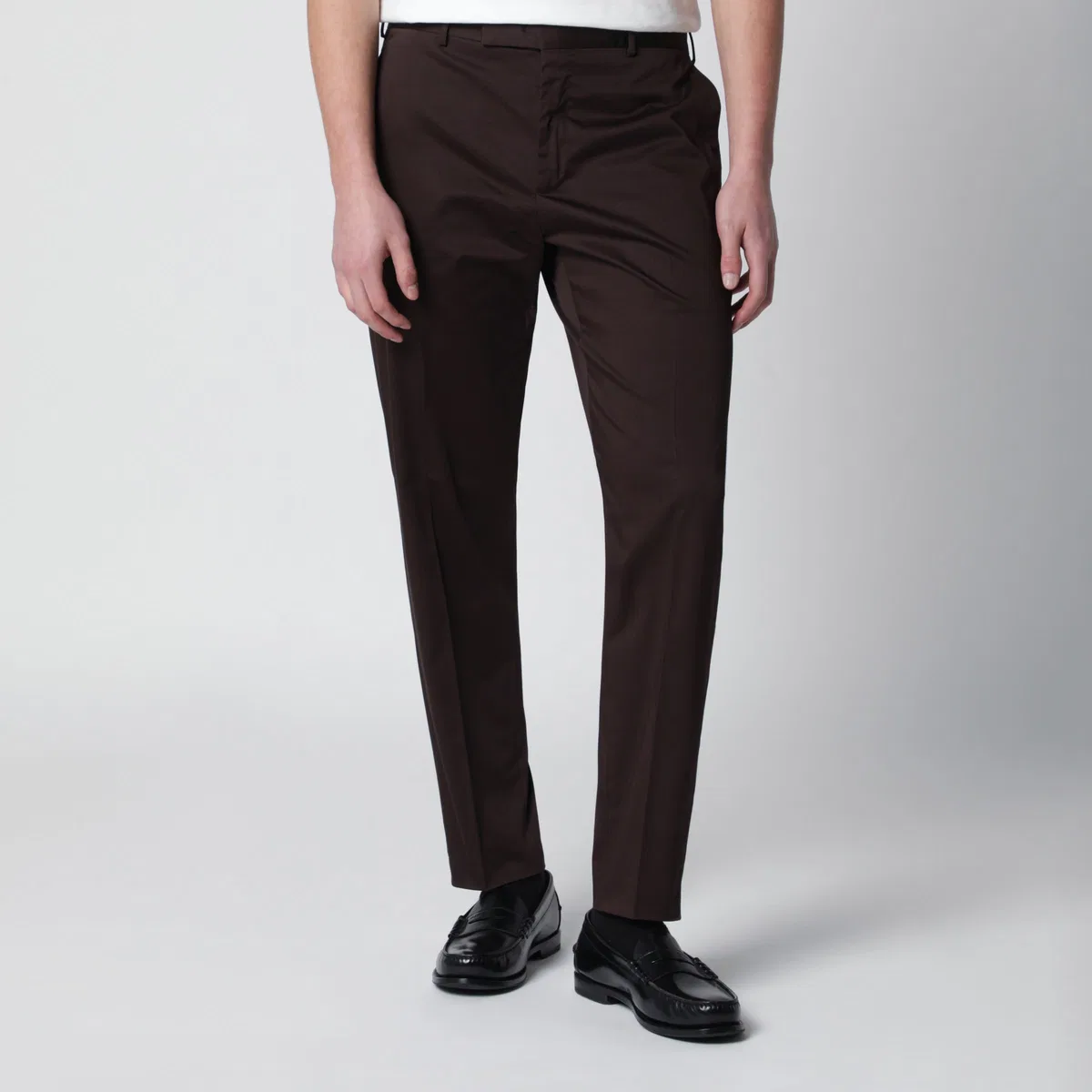Brown Cottonblend Trousers