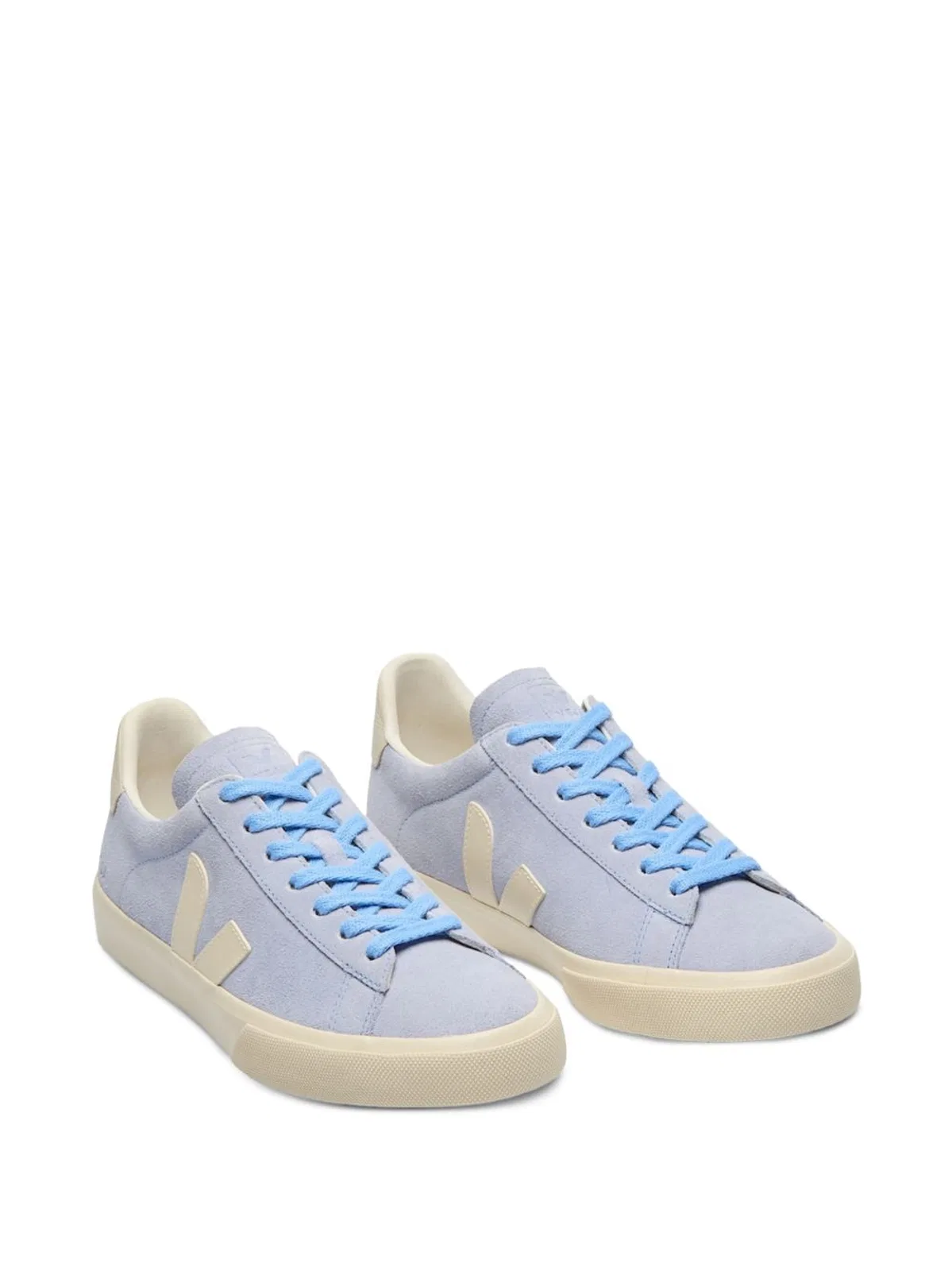 Veja Unisex Suede Sneakers With Amazonian Rubber Outsole In Blue