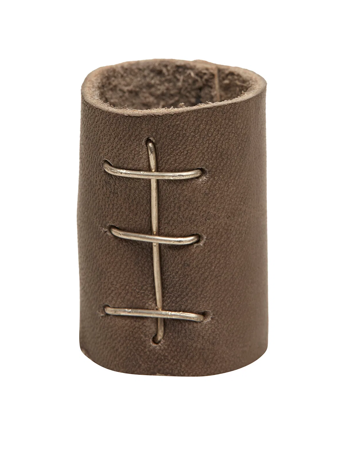 Leather And Silver Ring