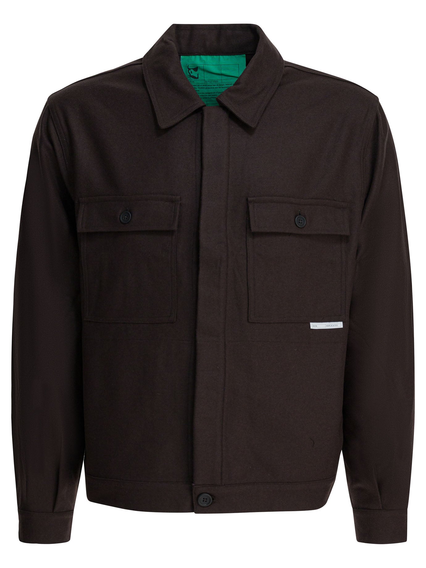 Brown Wool Blend Jacket