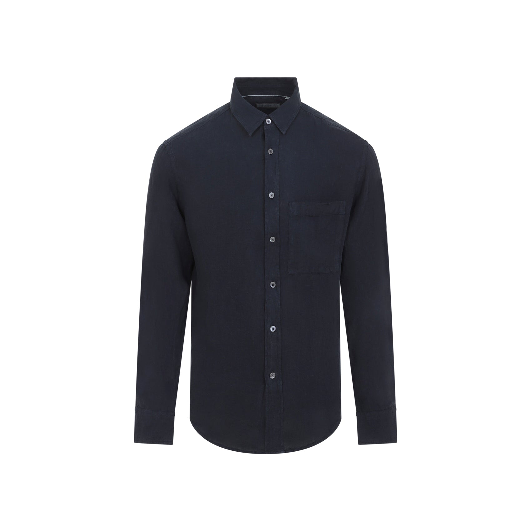 Navy-Blue Linen Shirt