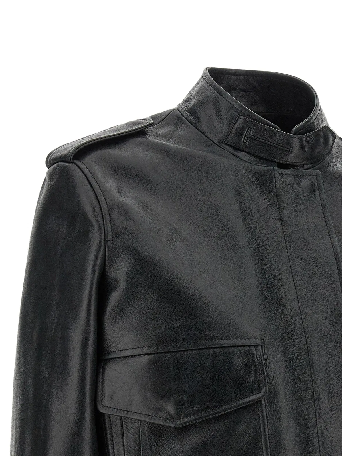 Tom Ford Aviator Jacket In Black