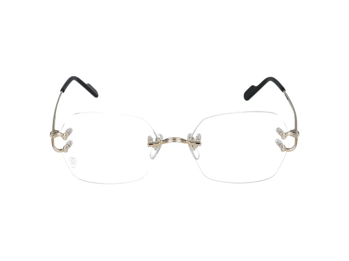 Cartier Eyeglasses Ct0564o 001 Gold Gold Transparent 55/18/140