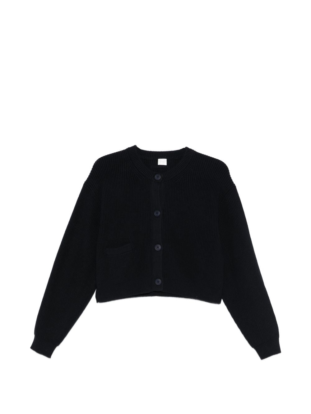 Cotton Crewneck Cardigan