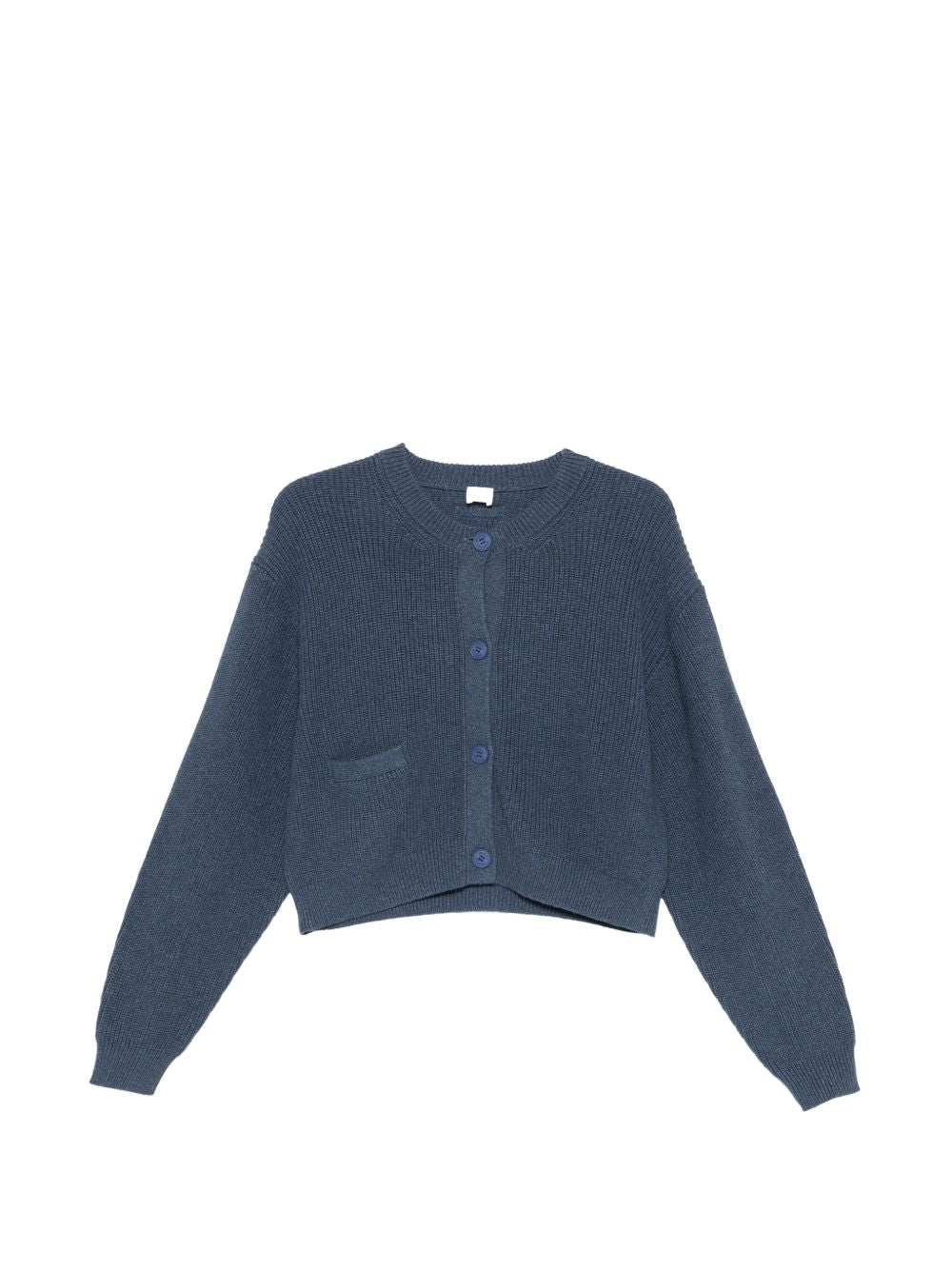Cotton Crewneck Cardigan