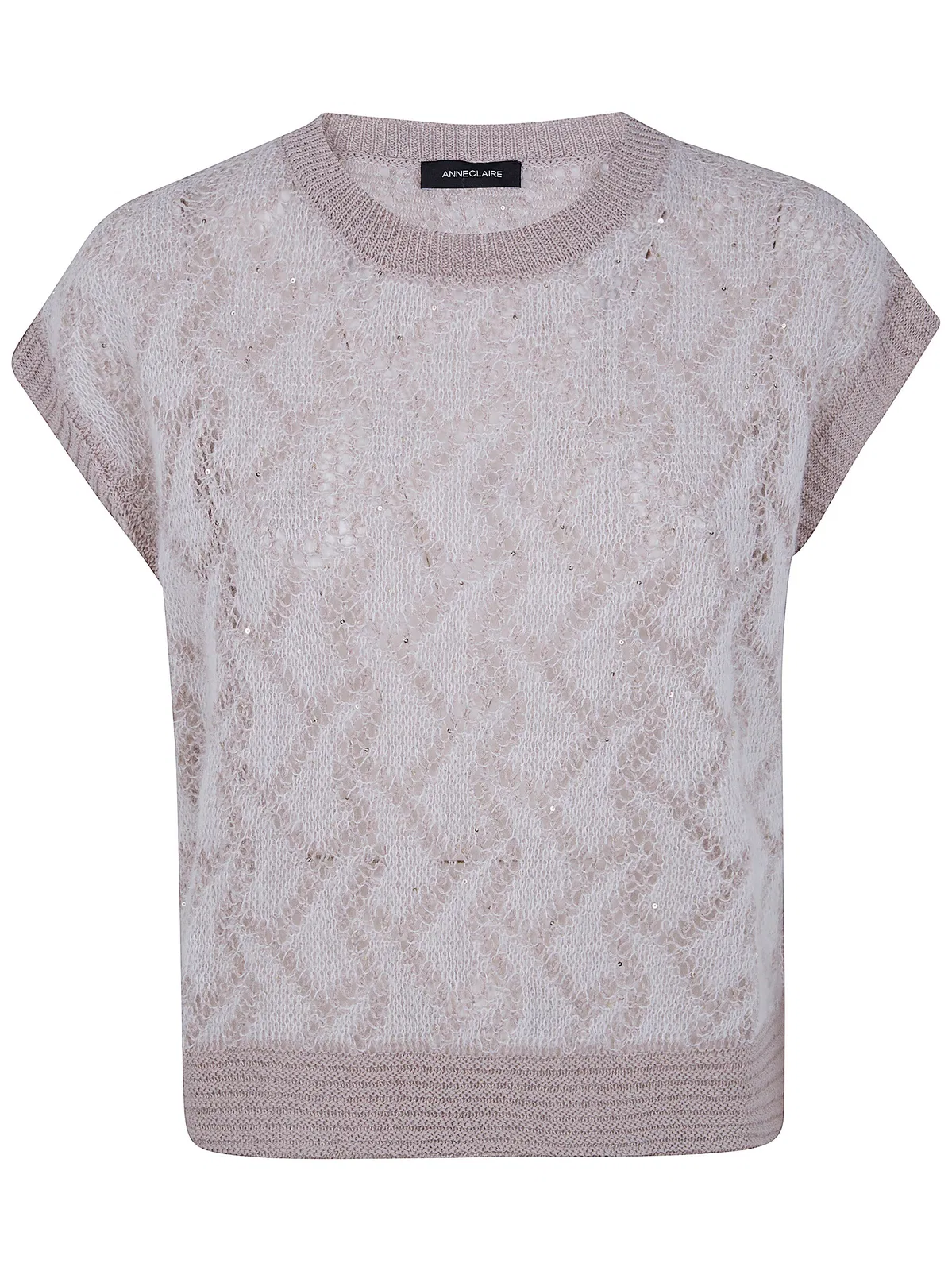 Short Sleeves Round Neck Sweater