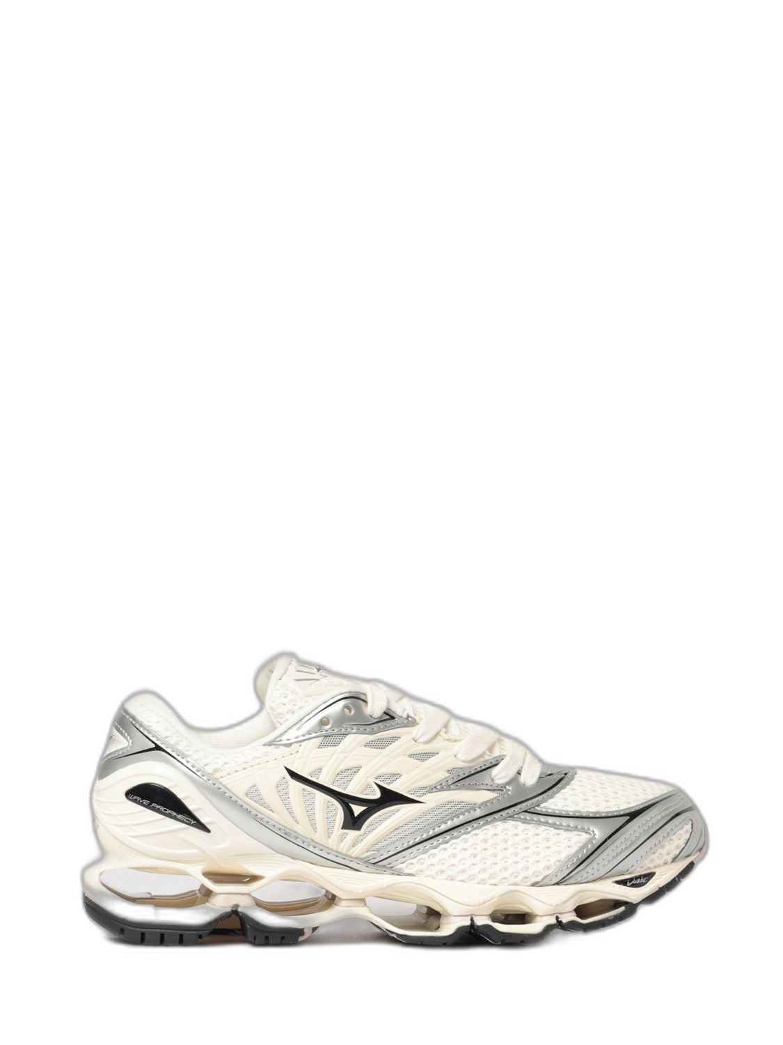 White Leather Wave Prophecy Ls Sport Sneakers