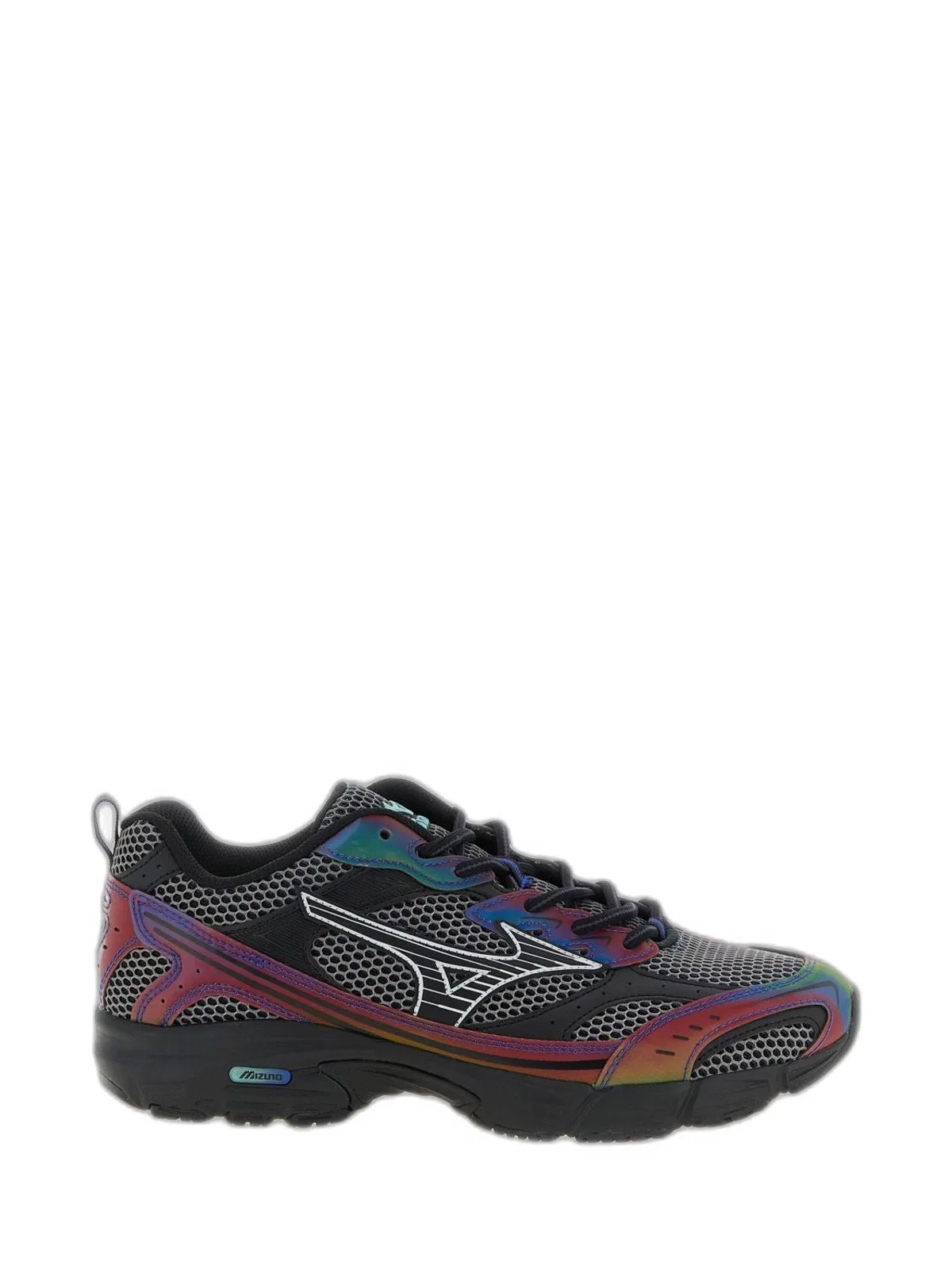 Mizuno Mesh And Iridescent Sneaker In Black