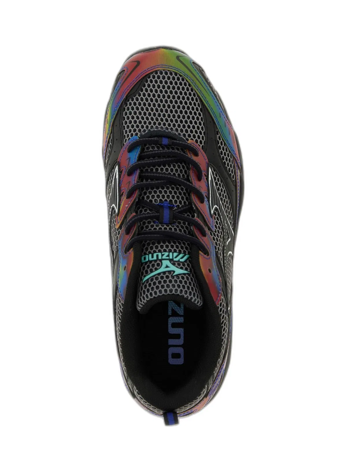 Mizuno Mesh And Iridescent Sneaker In Black