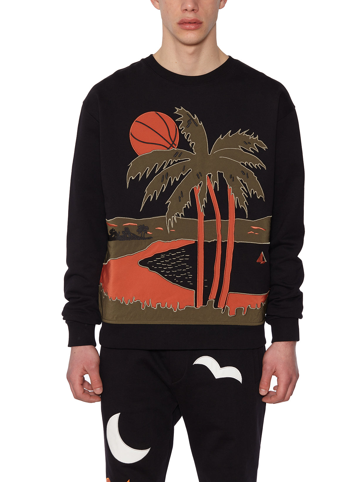 Cotton Crew Neck Sweatshirt