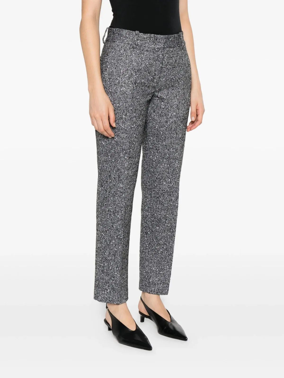 Ermanno Scervino Wool Polyamide Viscose Pants In Gray