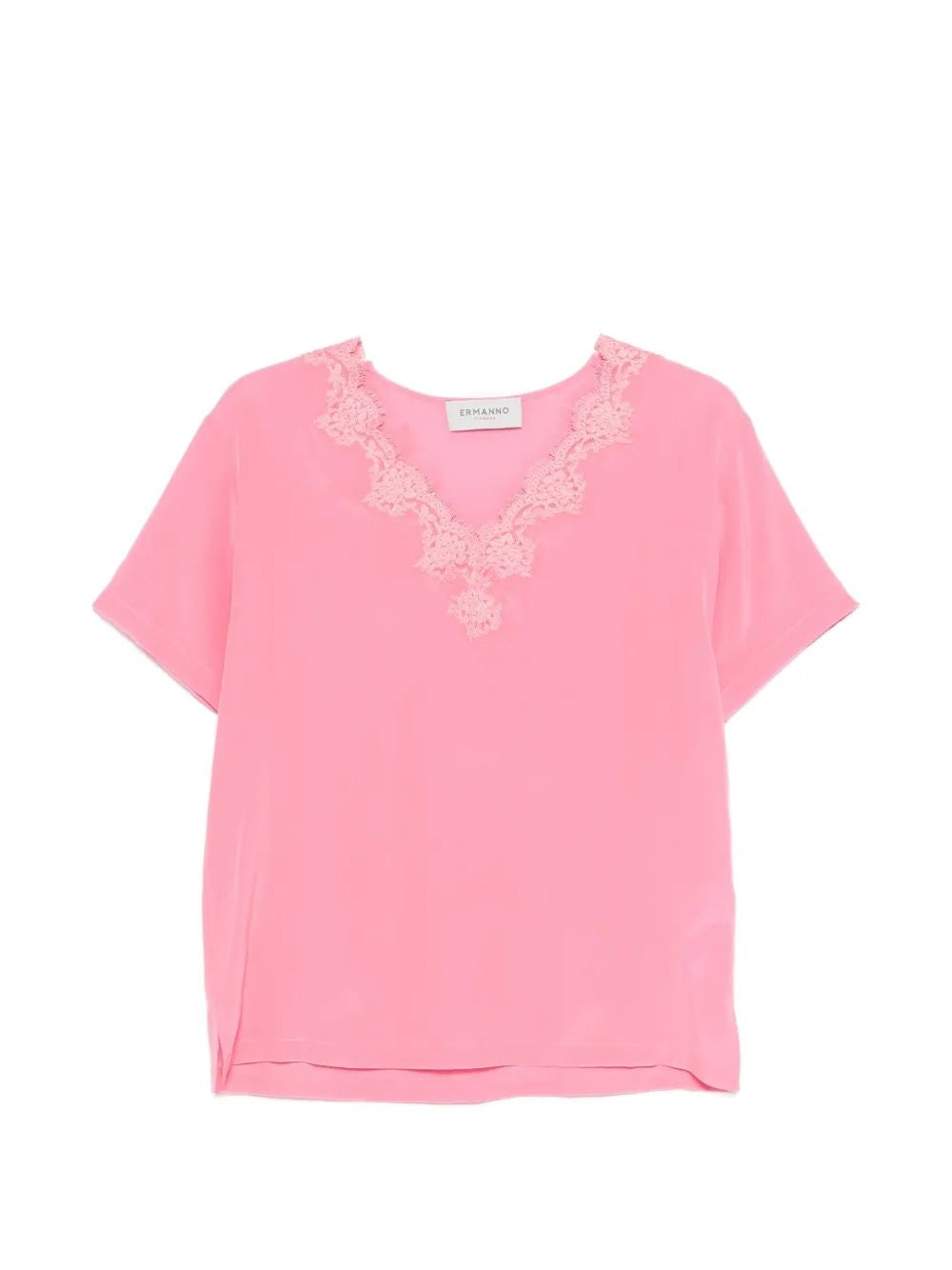 Bubble Pink Silk Blouse