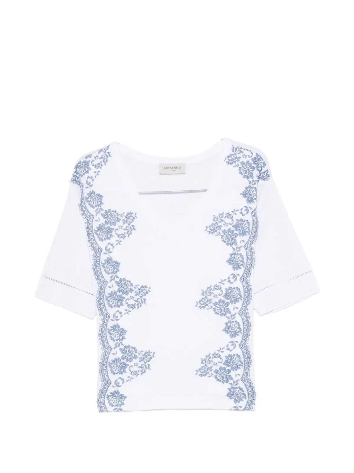 Embroidered Cotton T-Shirt