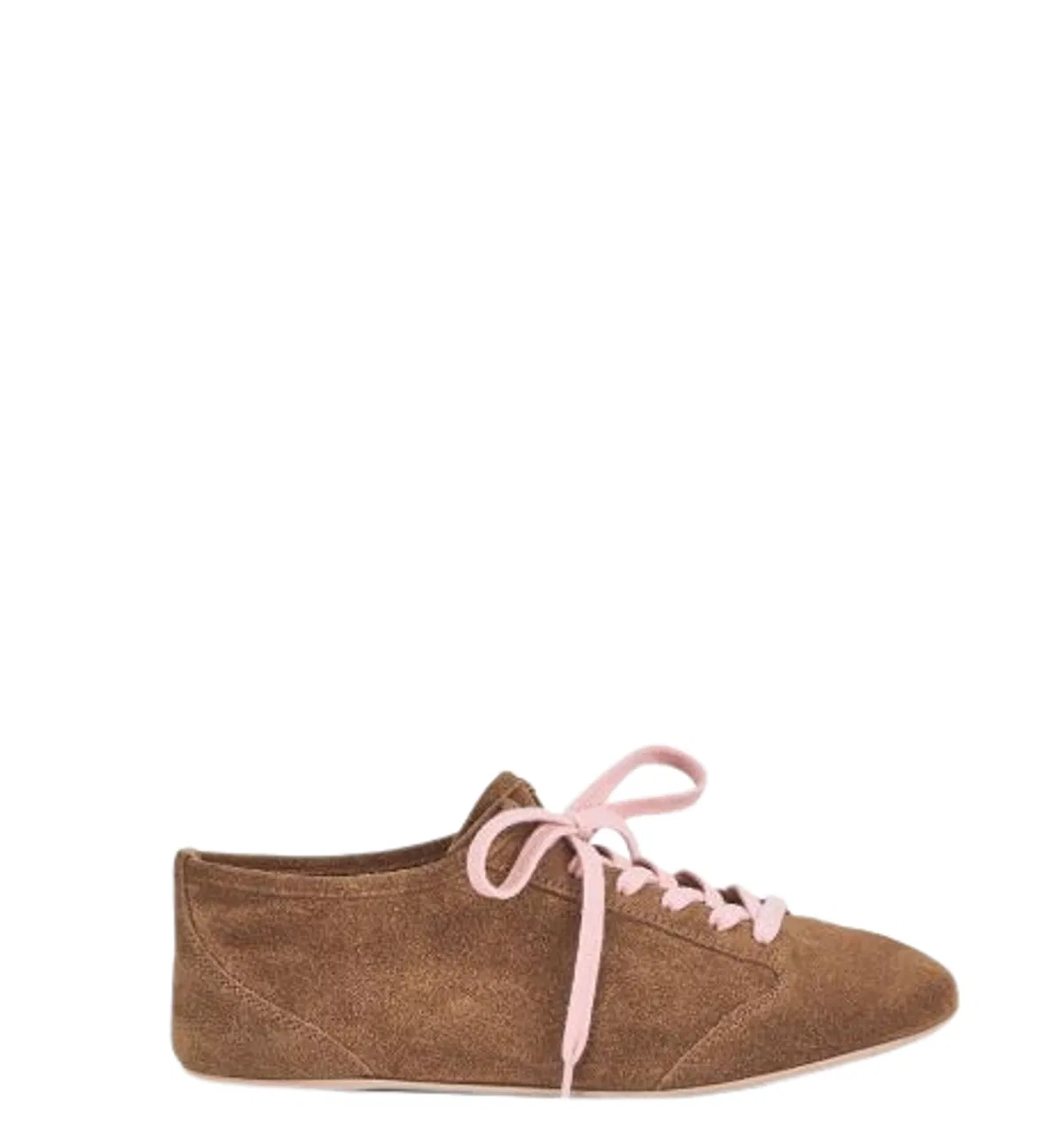 Brown Lace-Up Fastening Front