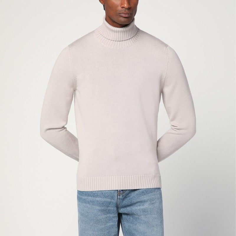 Greige Wool Turtleneck