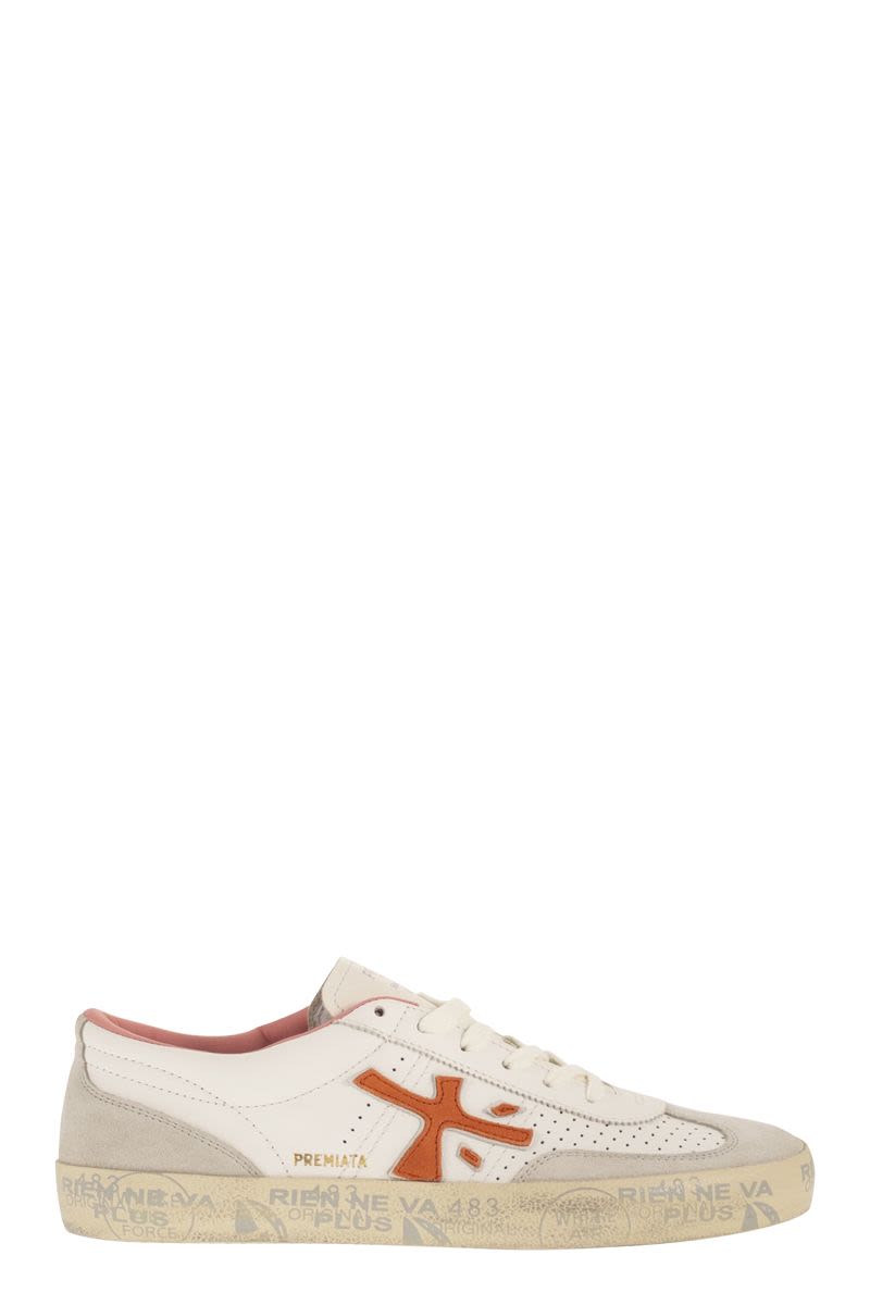 David 8097 - Leather And Suede Trainers