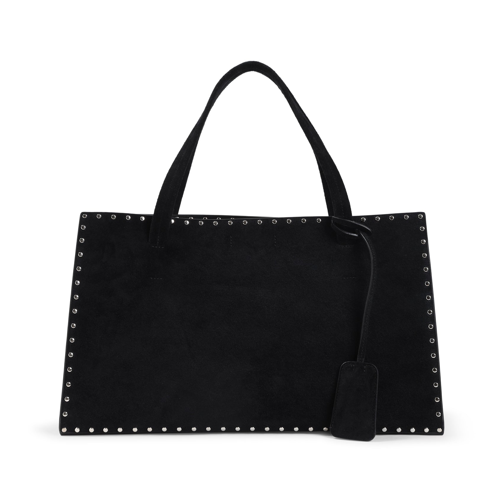 Black Silver Stud Cabas Bag