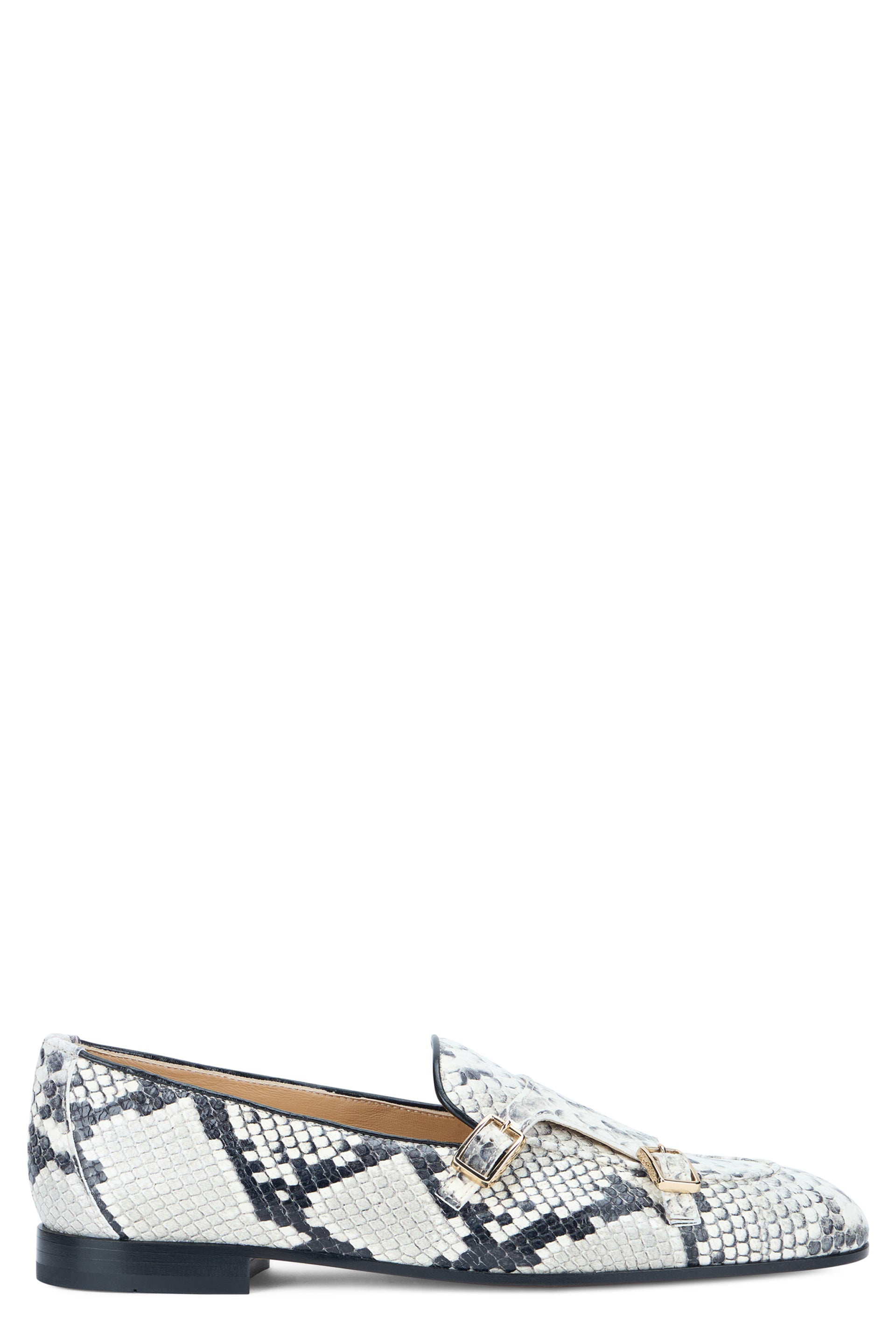 Monk Strap In Python Leather