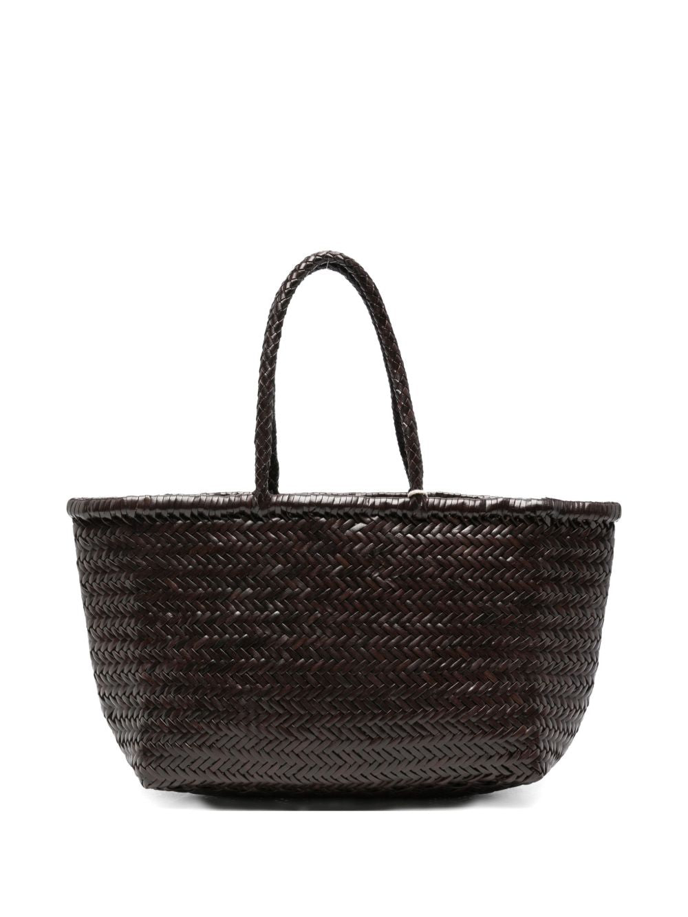 Brown Buffalo Calf Leather Handbag
