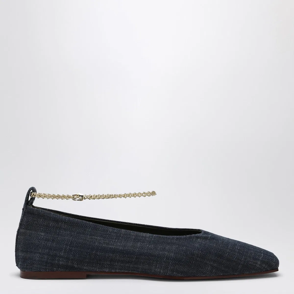 Navy Blue Denim Augusta Ballerina